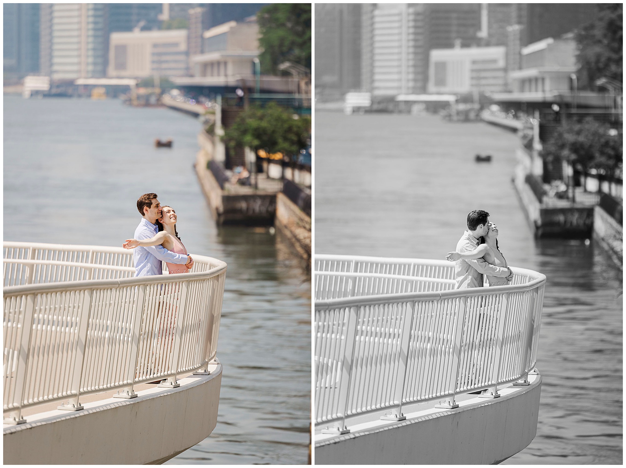 Stylish sutton place park engagement photos in nyc