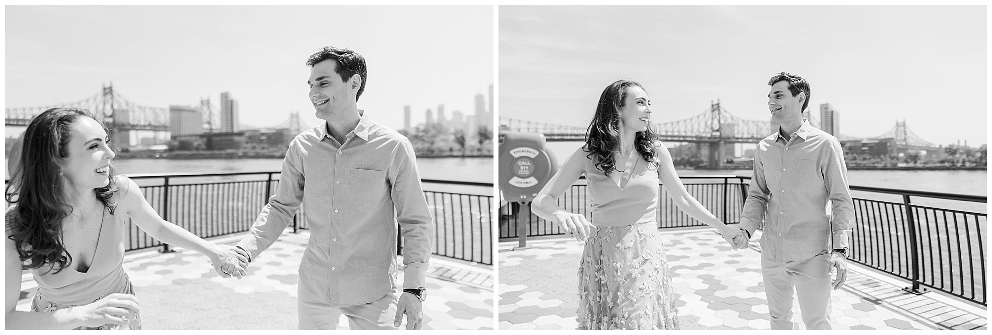 Chic sutton place park engagement photos in nyc