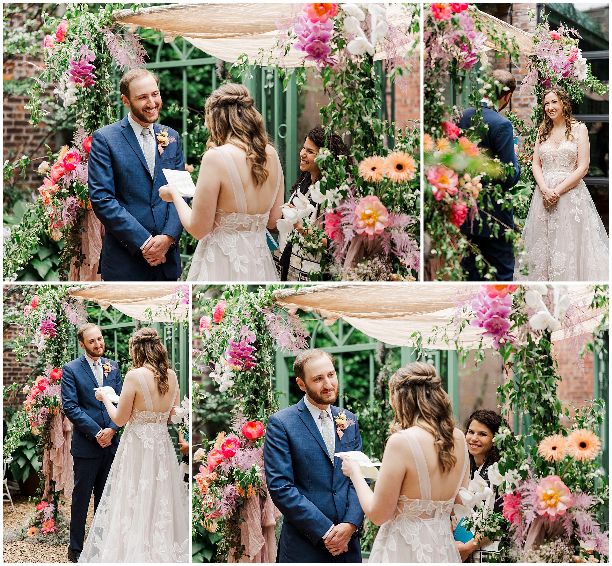 Flawless milk & roses wedding in new york