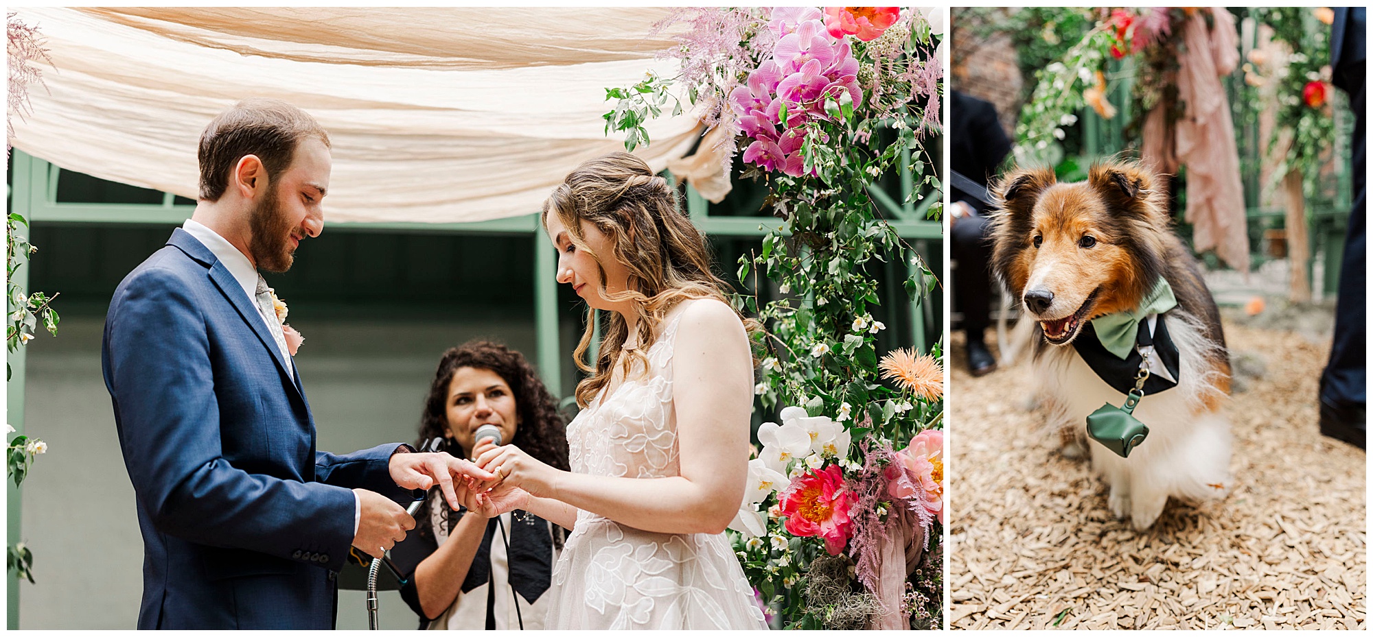 Unique milk & roses wedding in new york