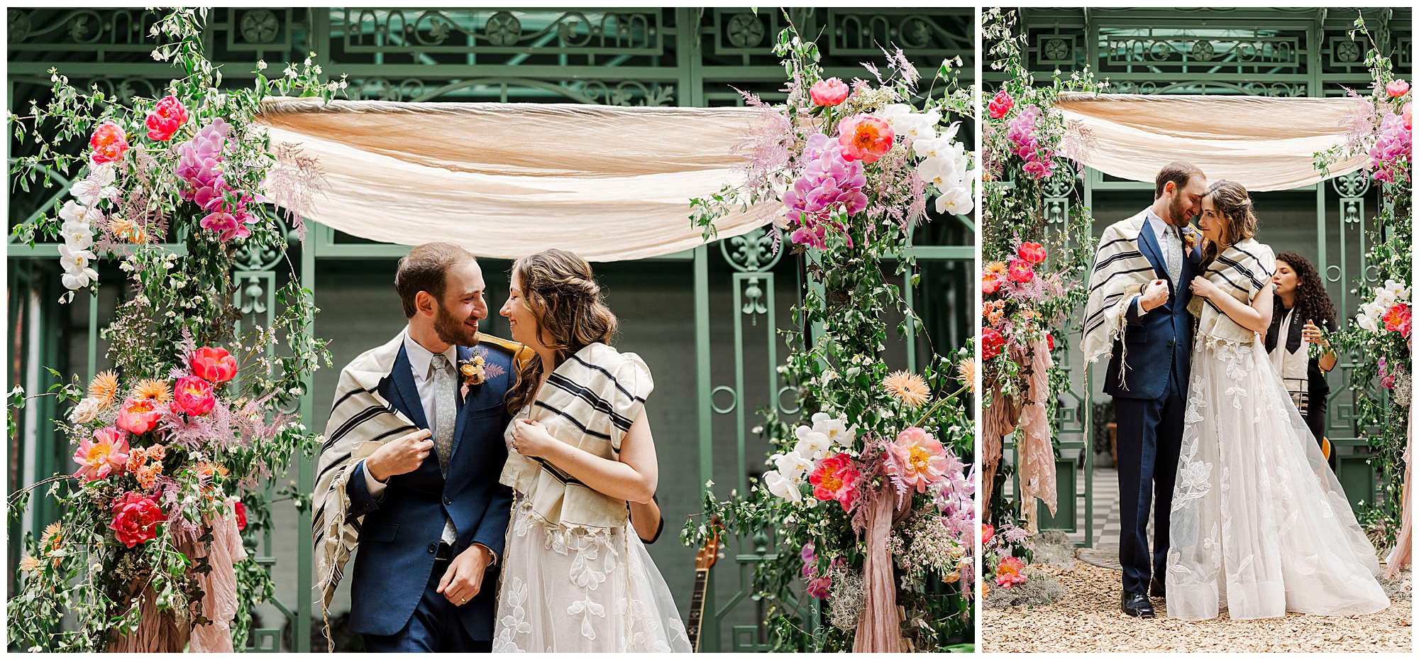 Beautiful milk & roses wedding in new york