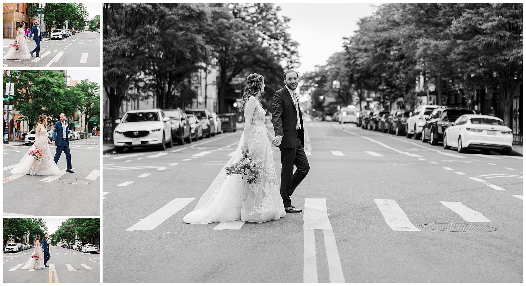 Awesome milk & roses wedding in new york