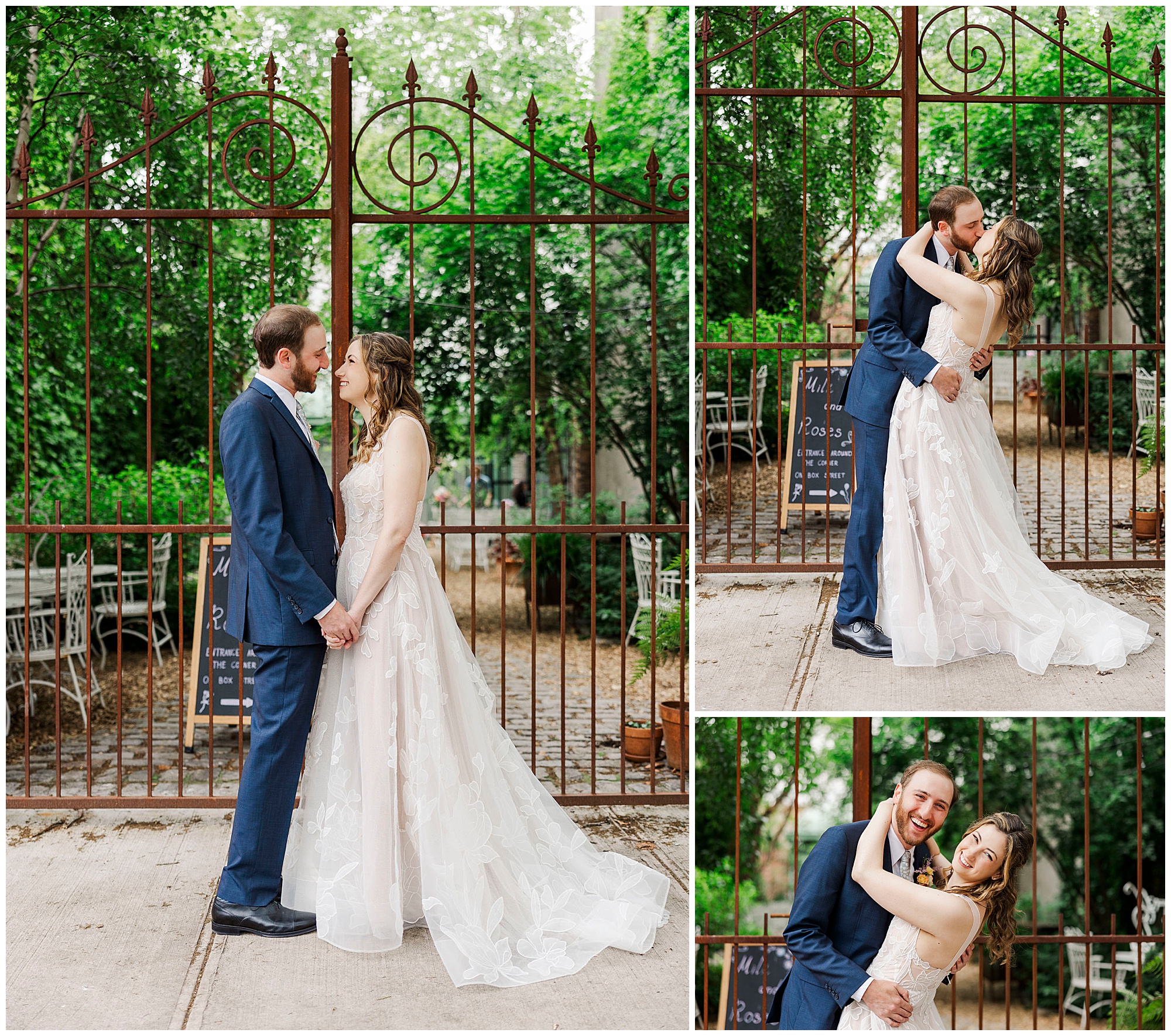 Amazing milk & roses wedding in new york