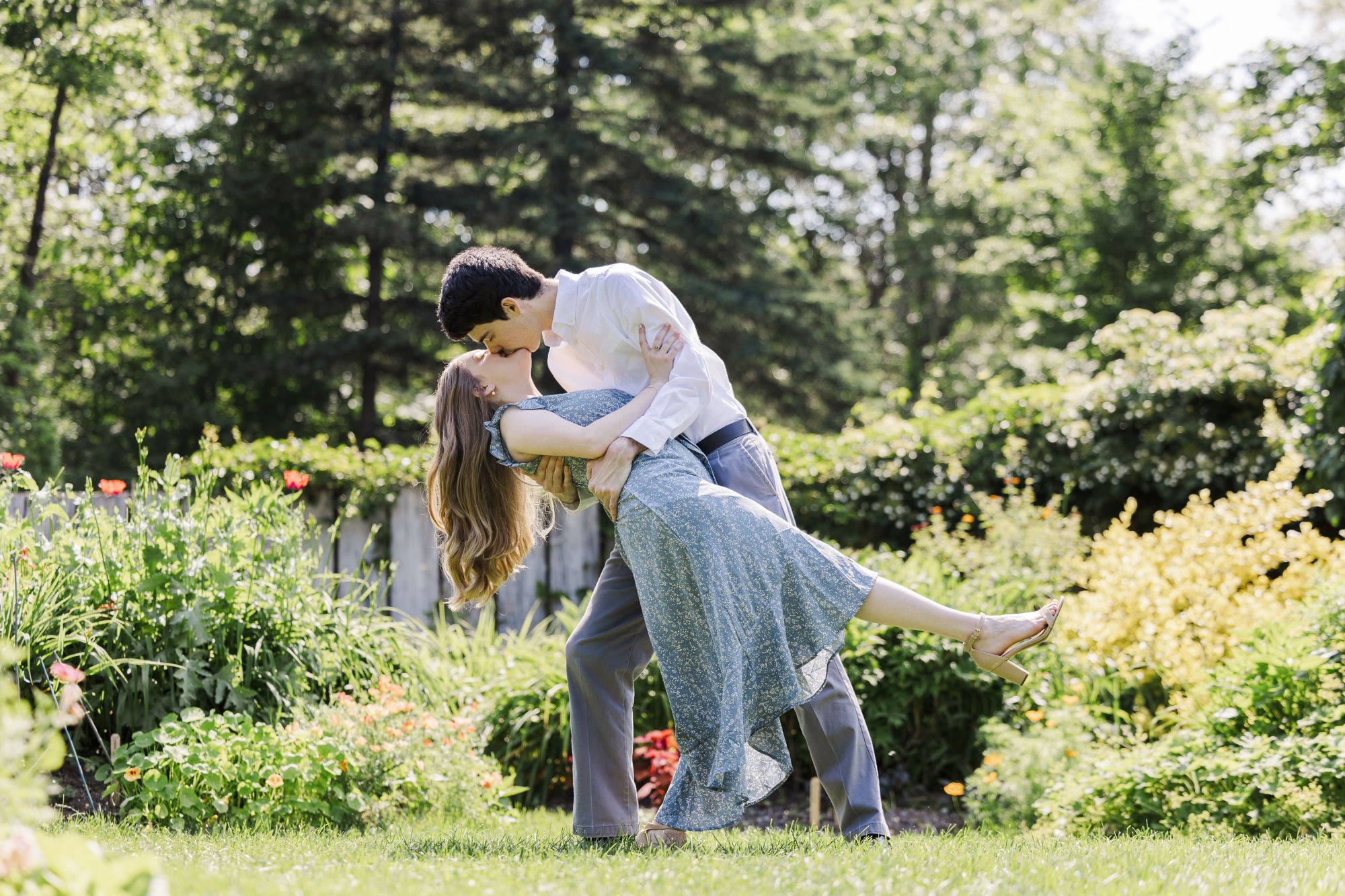 Radiant stonecrop gardens engagement photos