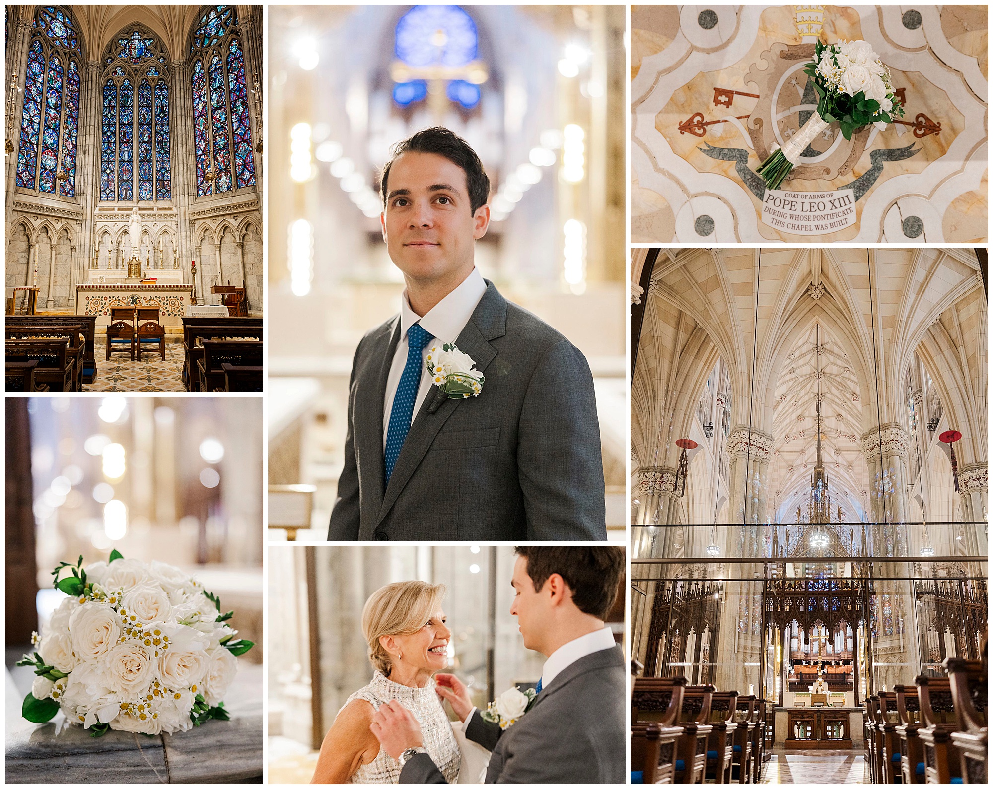 Classic wedding at st. patrick's cathedral, NY