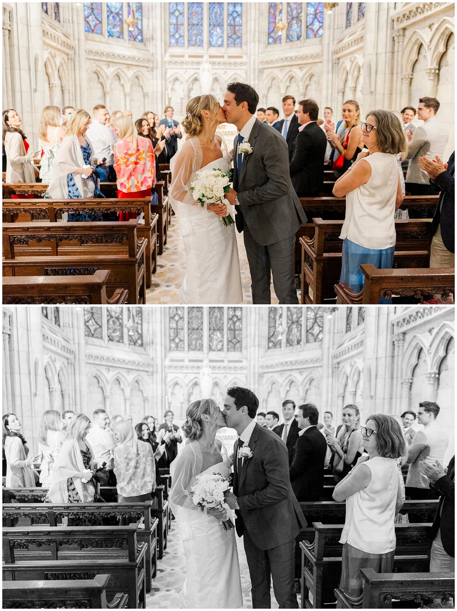 Radiant wedding at st. patrick's cathedral, NY