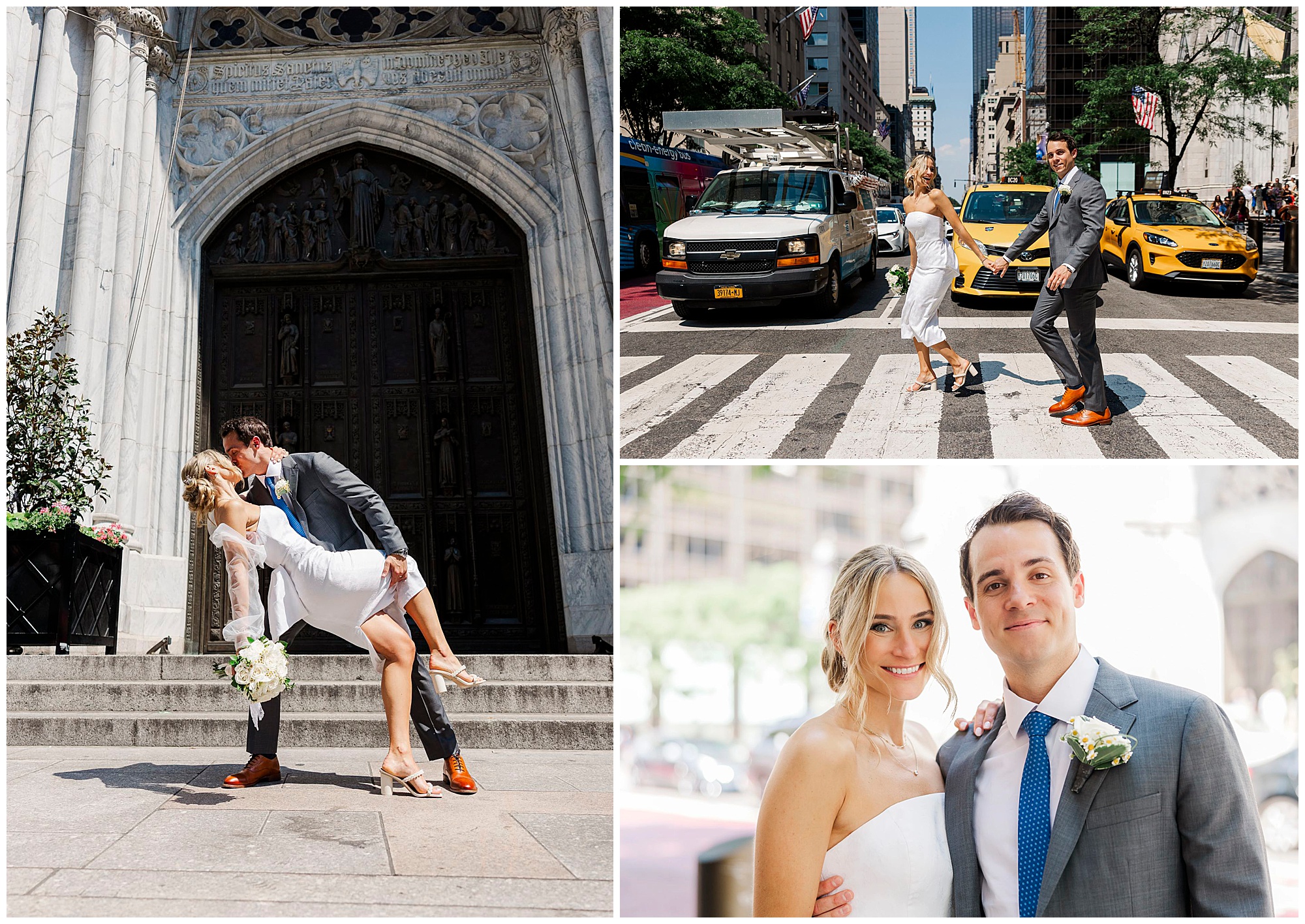 Charming wedding at st. patrick's cathedral, NY