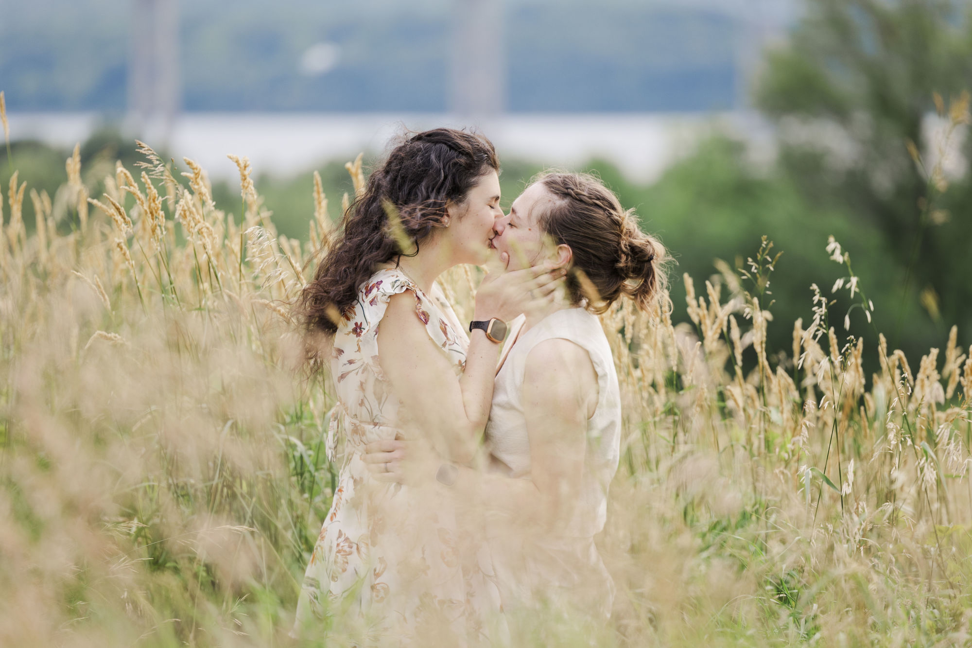 Joyful poet's walk park elopement