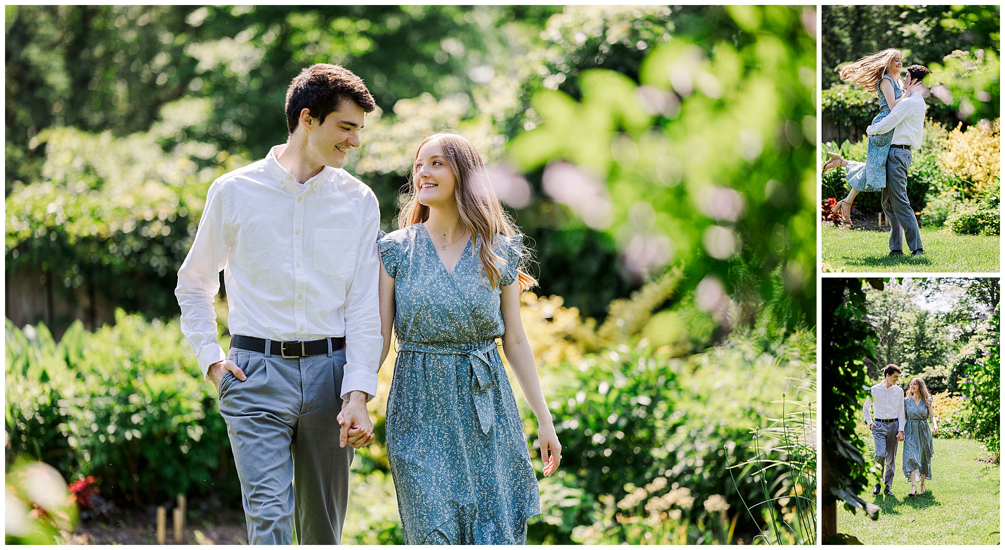 Elegant stonecrop gardens engagement photos