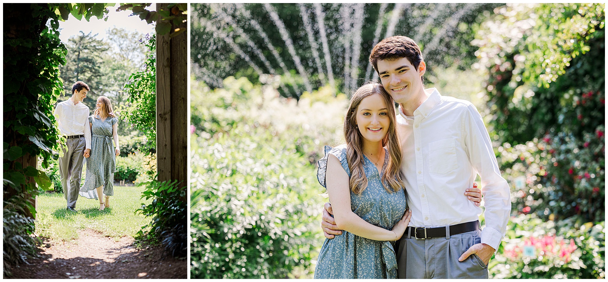 Authentic stonecrop gardens engagement photos