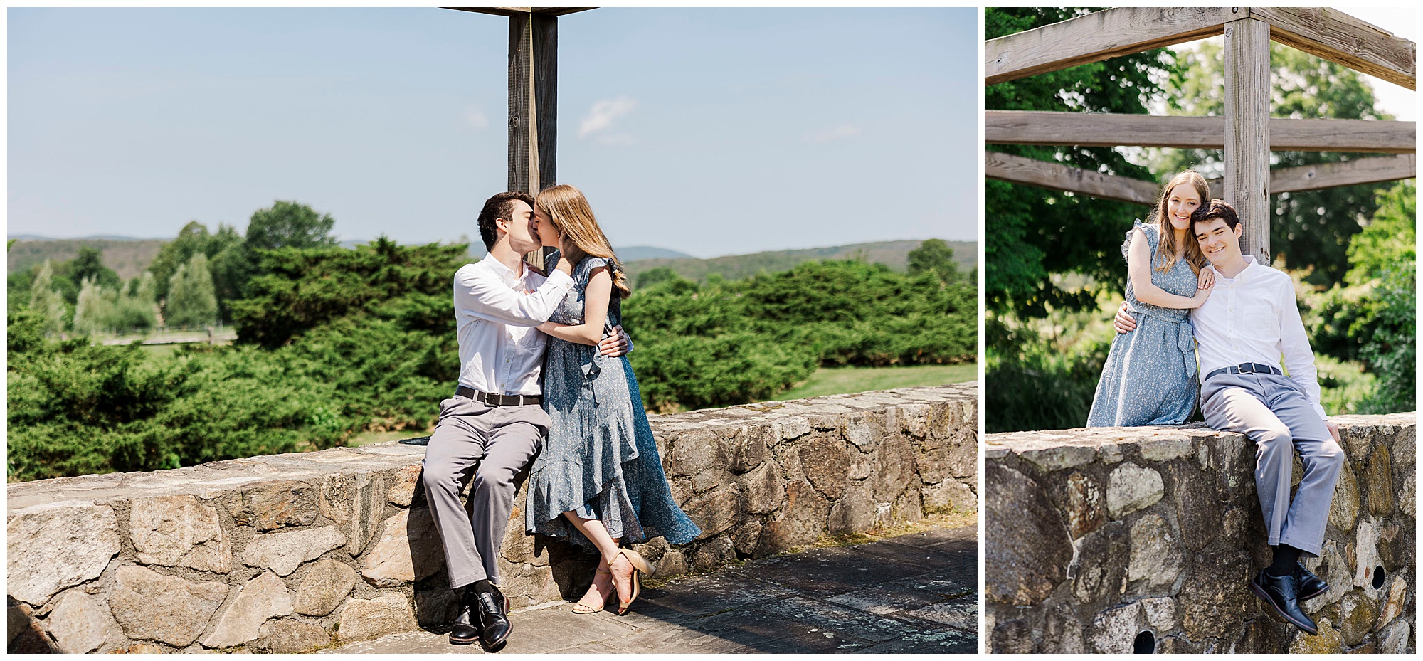 Classic stonecrop gardens engagement photos