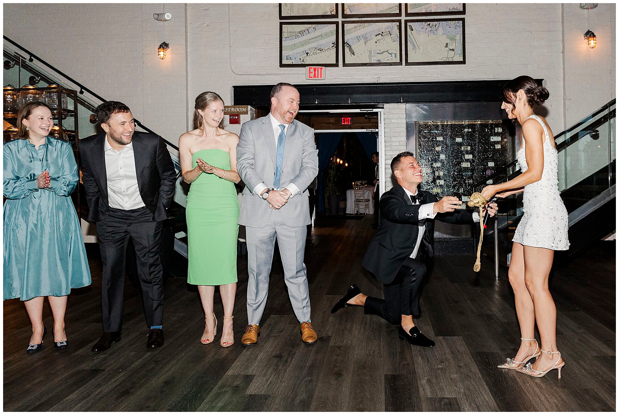 Cheerful battello wedding in new jersey