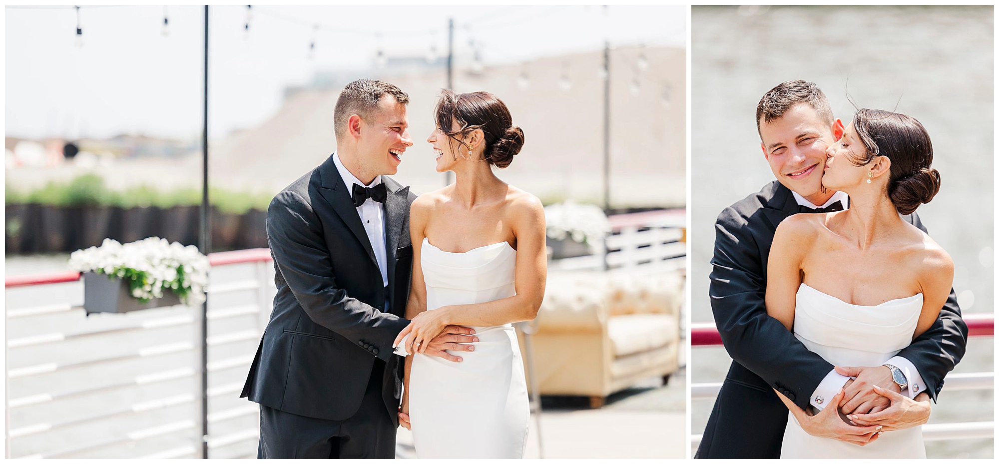 Modern battello wedding in new jersey