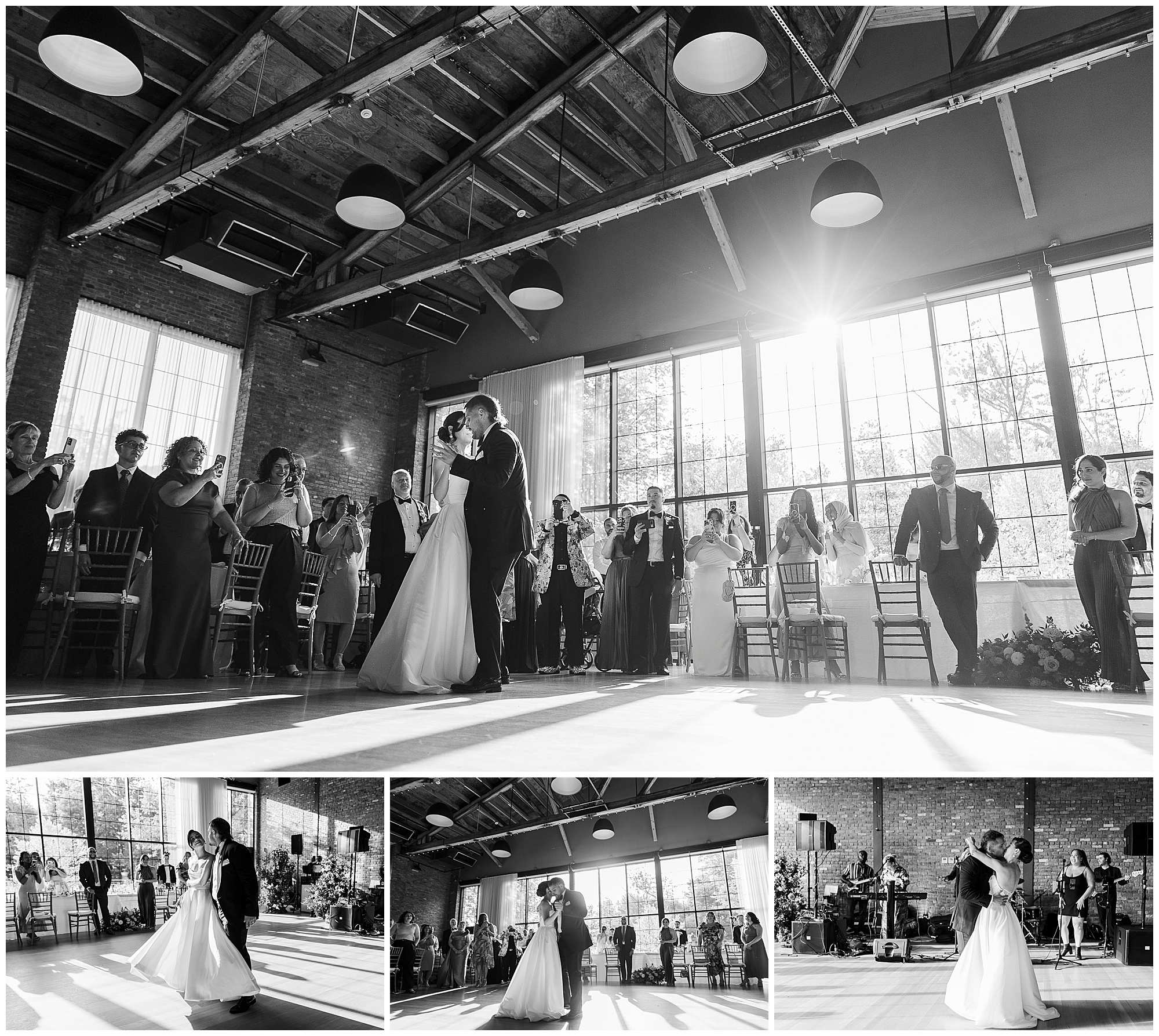 Intimate wedding photos at the roundhouse