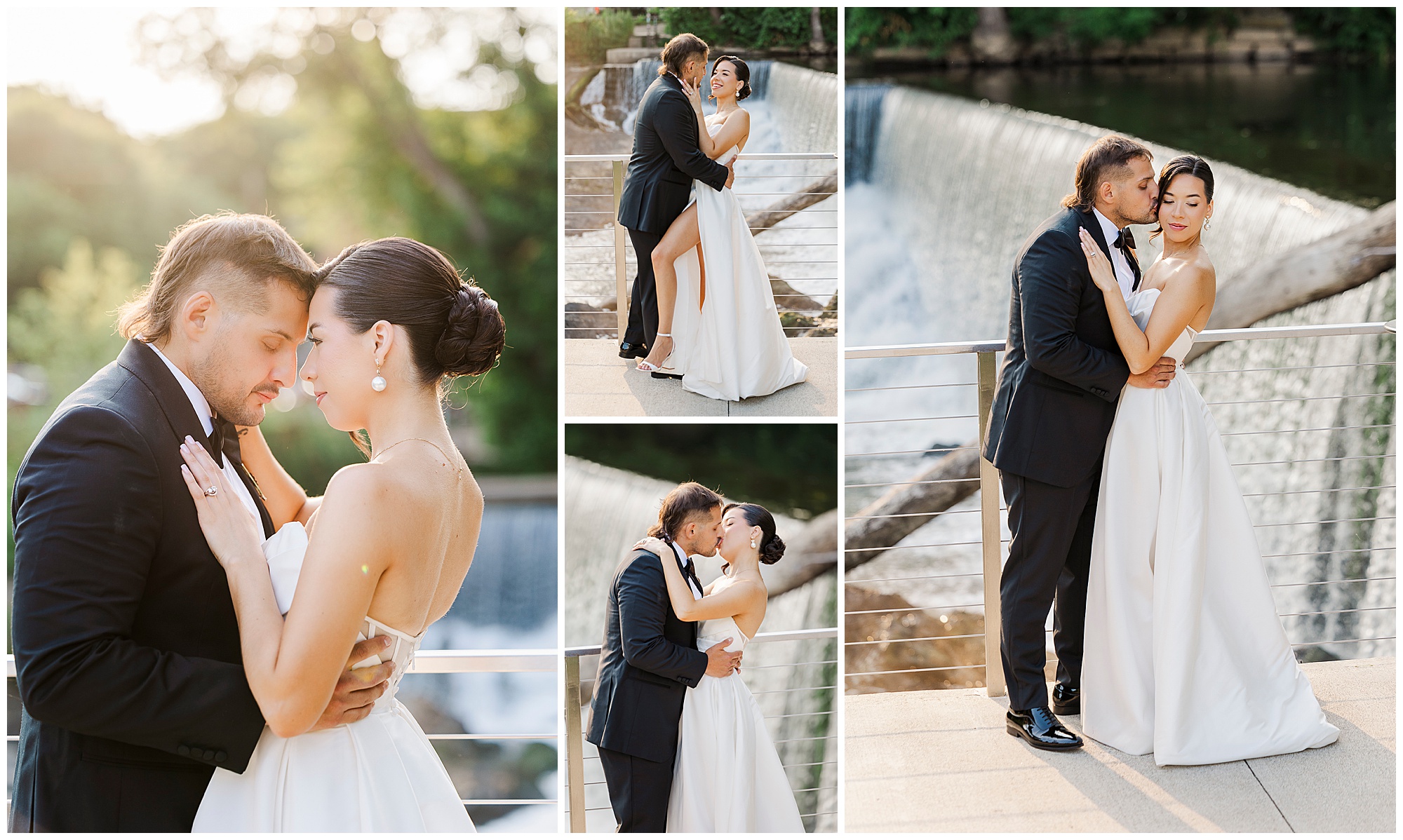 Romantic wedding photos at the roundhouse