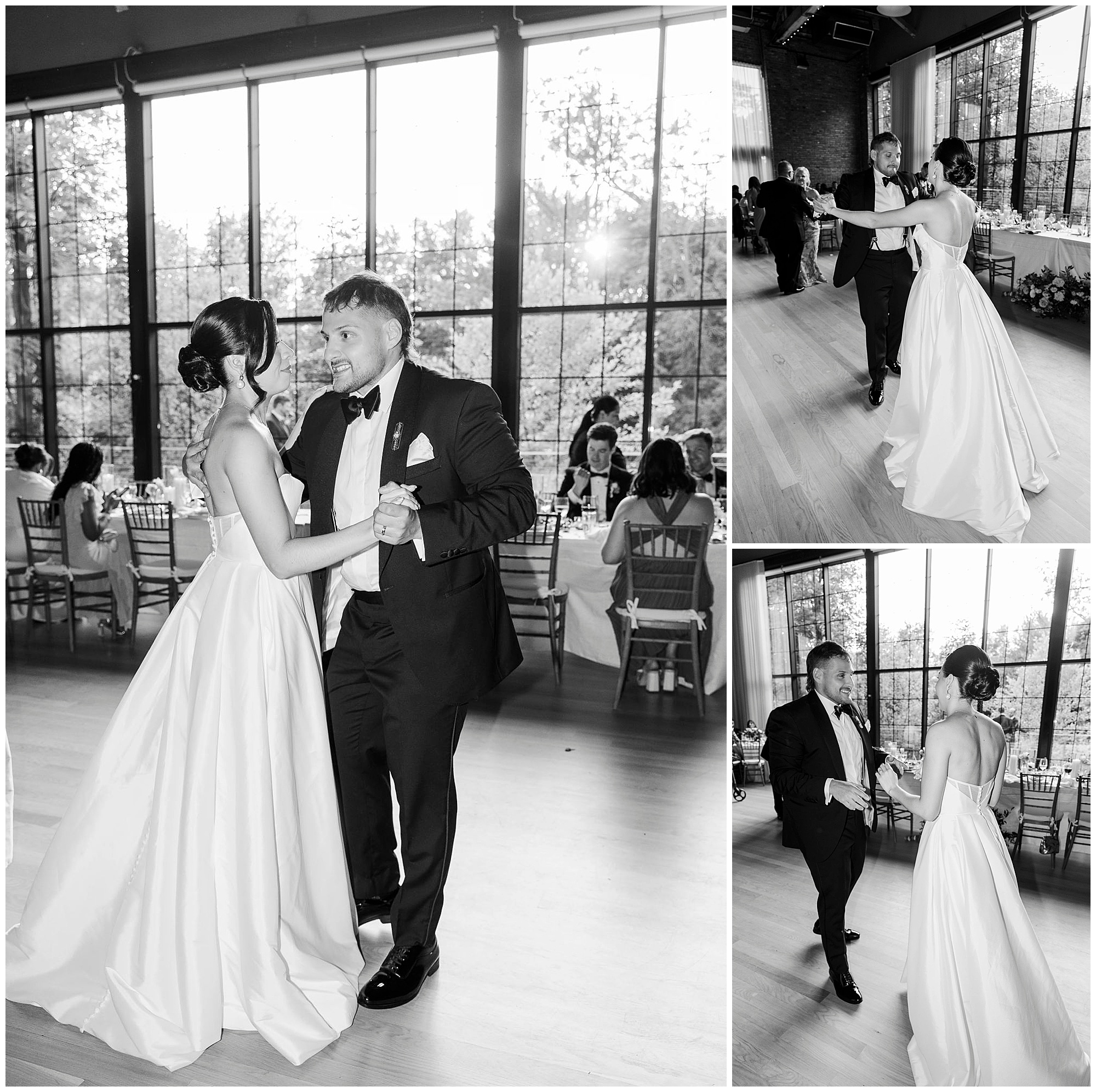 Playful wedding photos at the roundhouse