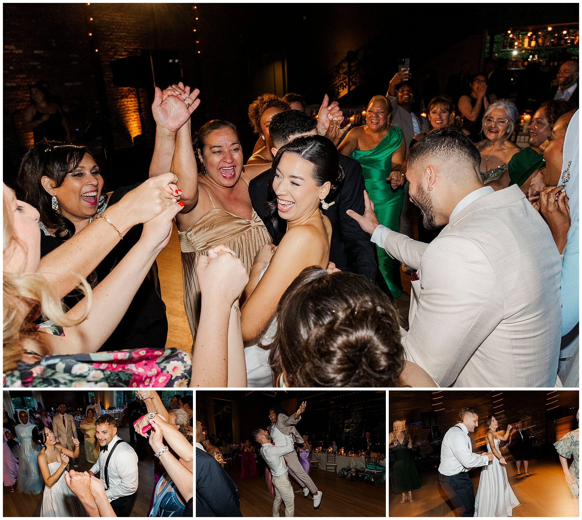 Joyous wedding photos at the roundhouse