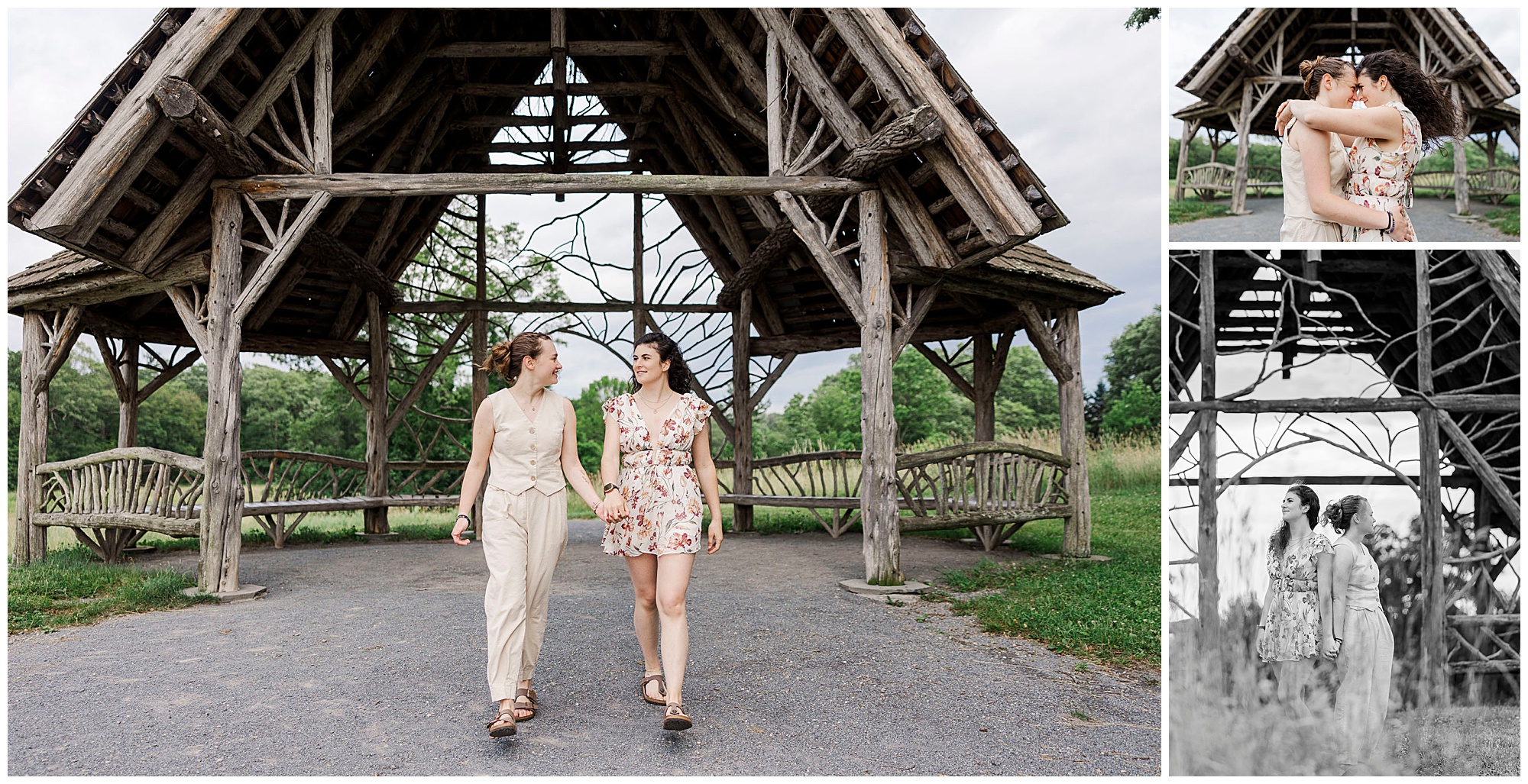 Sweet poet's walk park elopement