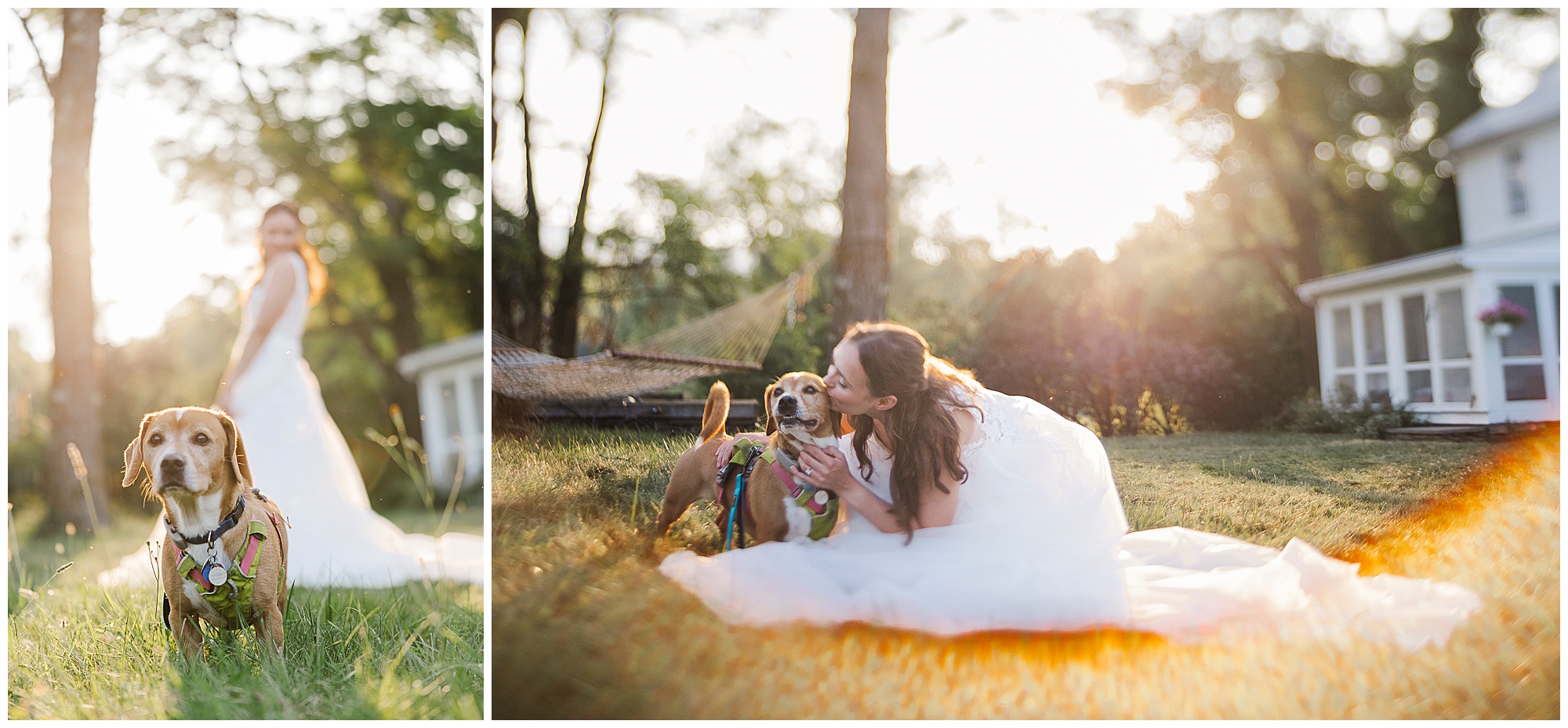 Darling backyard wedding in the catskills