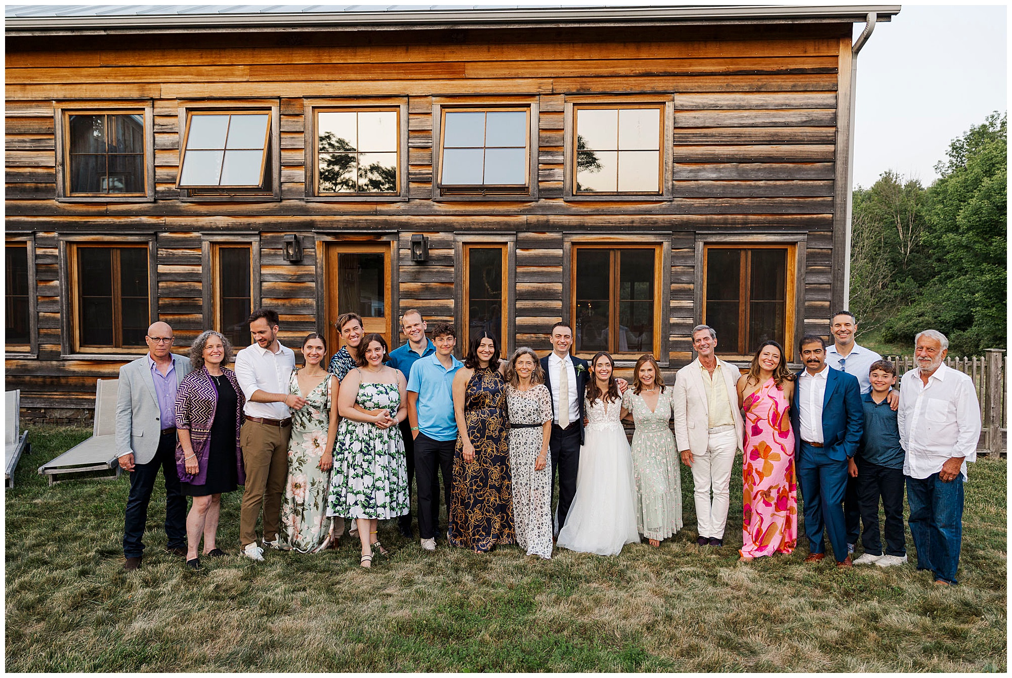 Intimate backyard wedding in the catskills