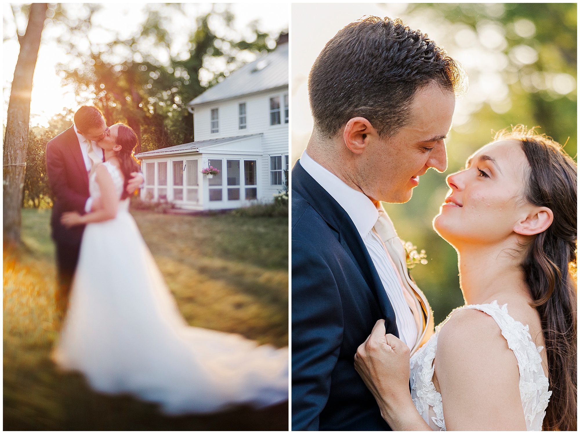 Radiant backyard wedding in the catskills