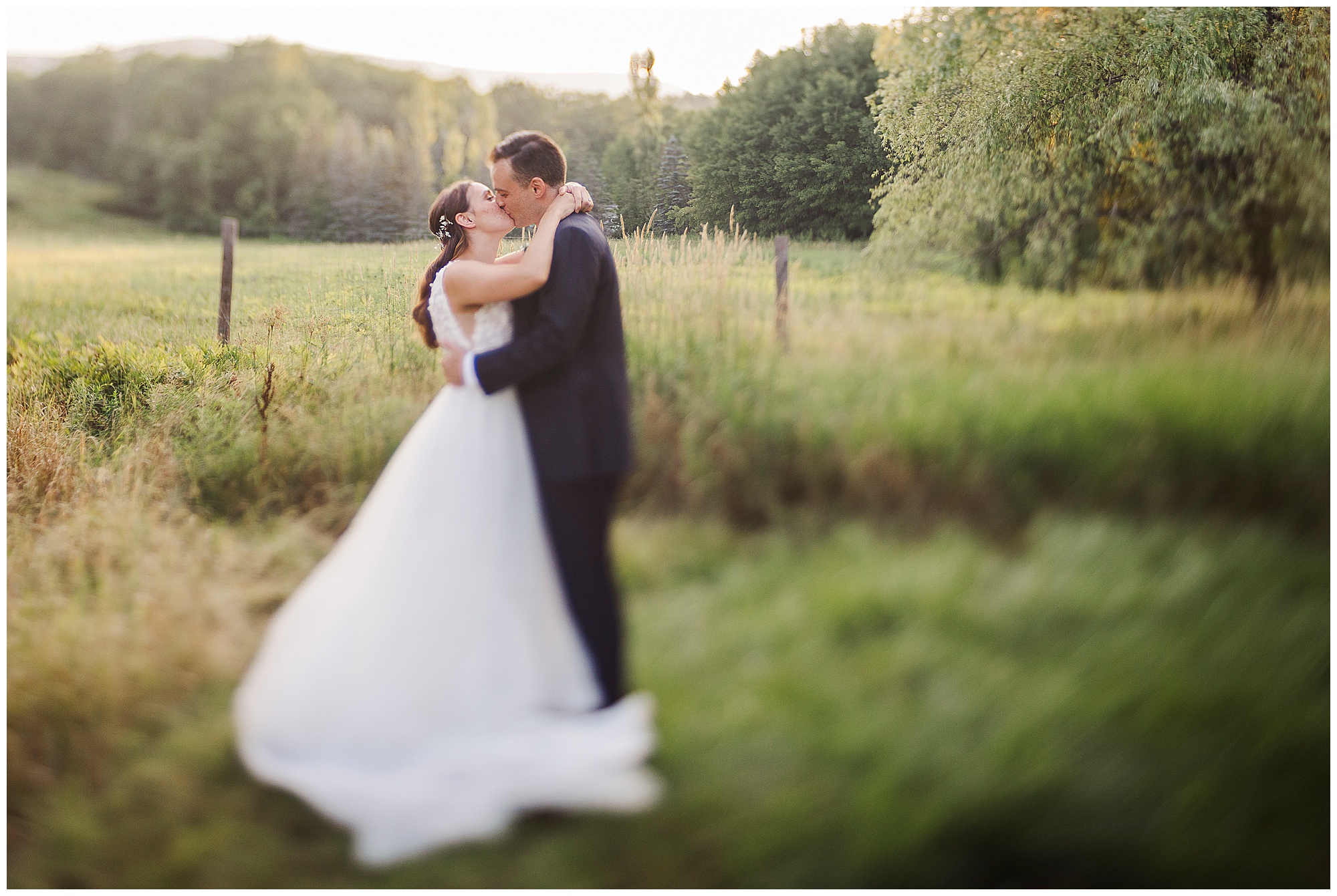 Joyous backyard wedding in the catskills