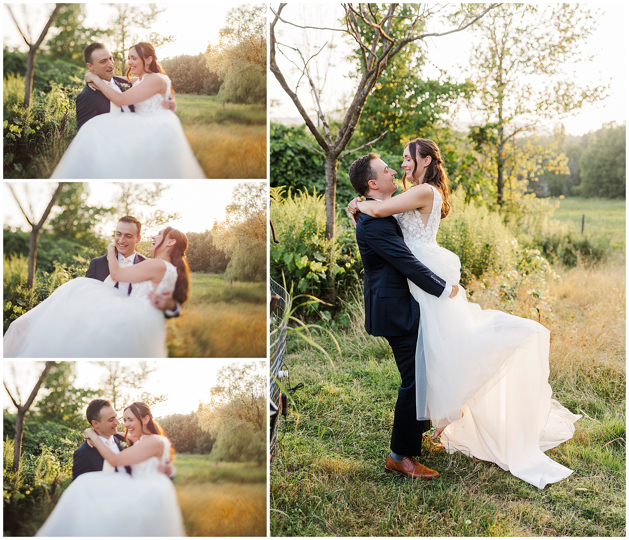 Perfect backyard wedding in the catskills