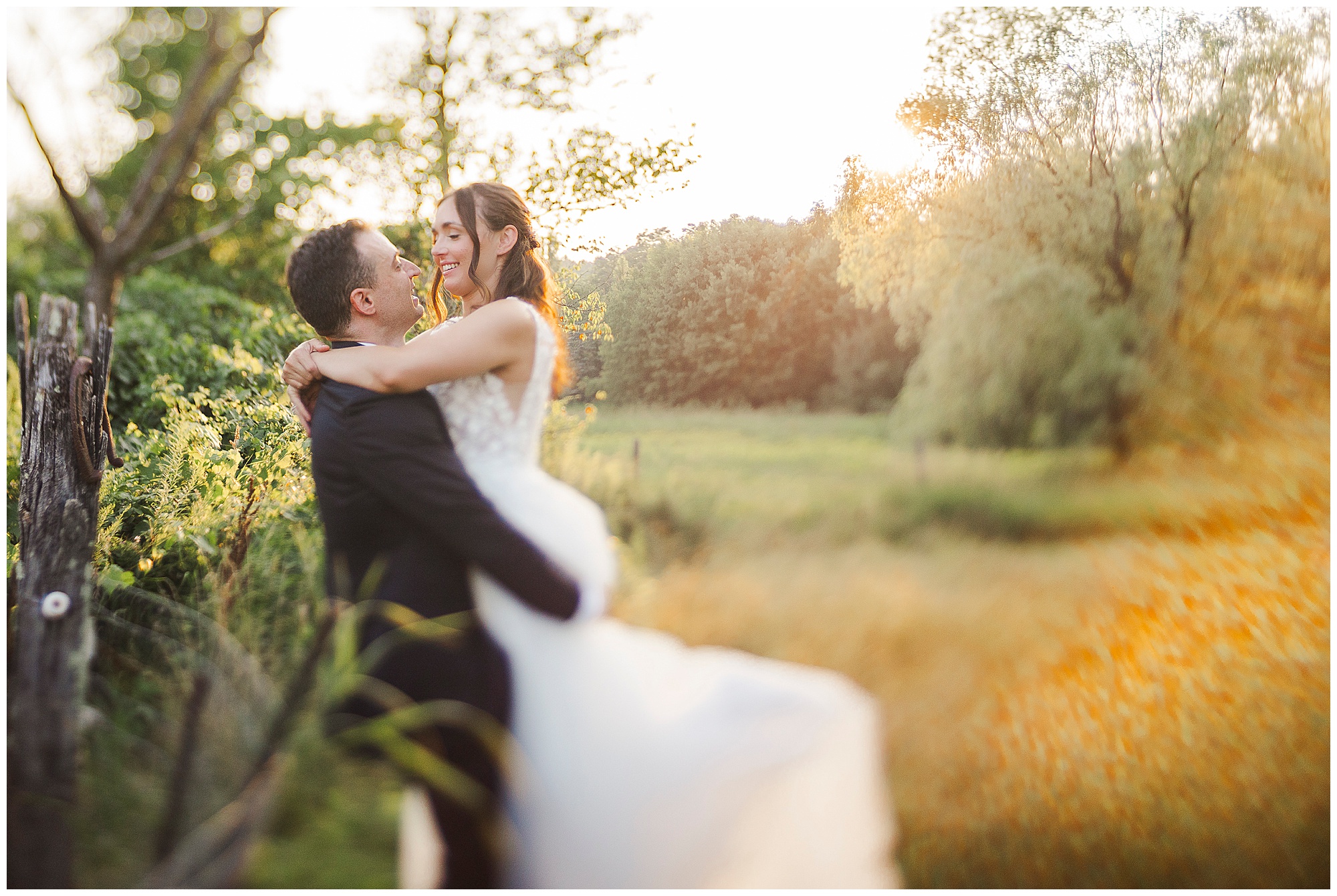 Whimsical backyard wedding in the catskills