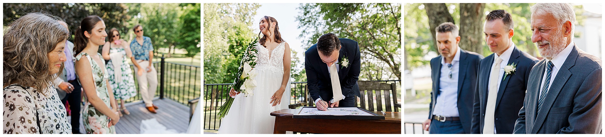 Unique backyard wedding in the catskills