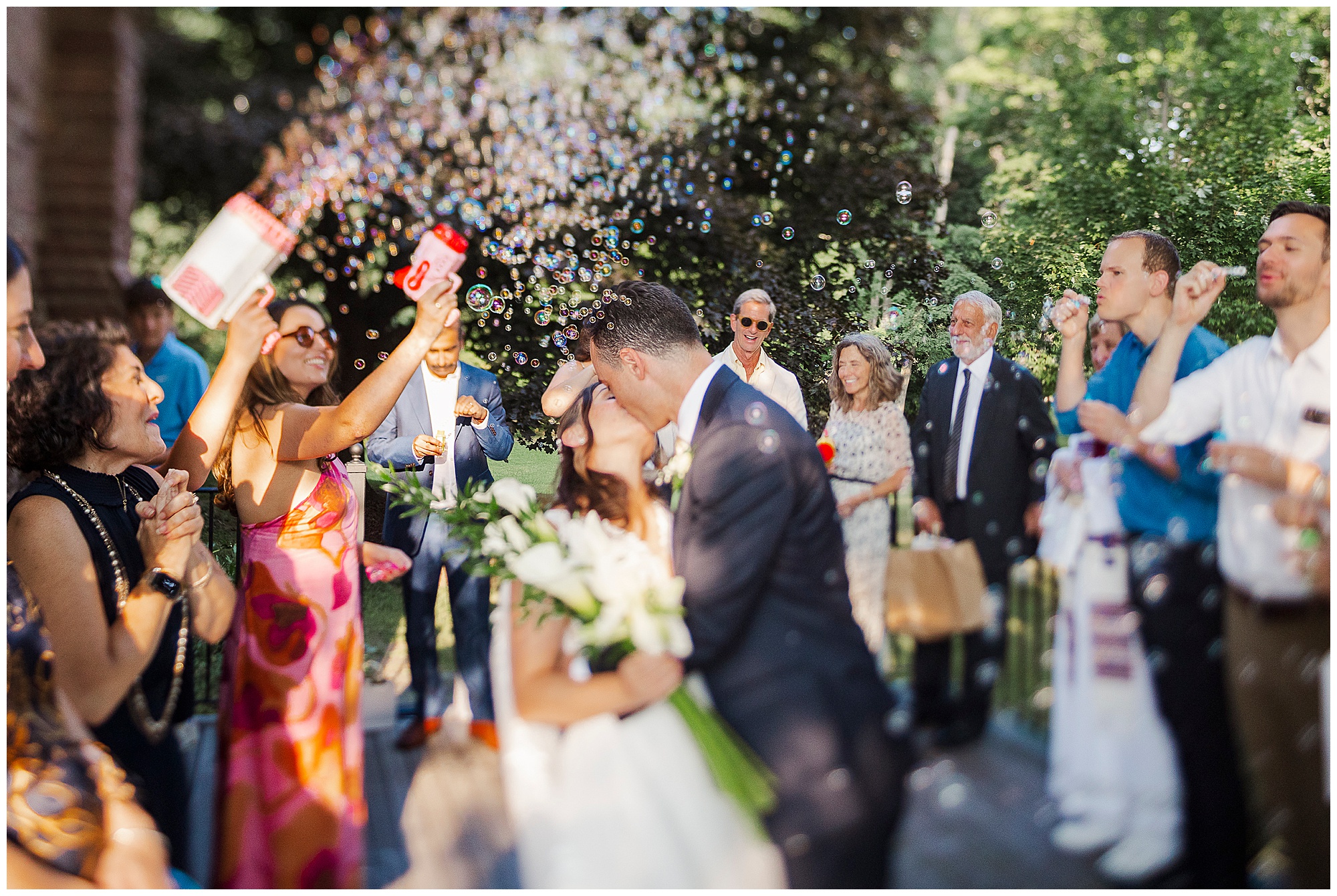 Playful backyard wedding in the catskills