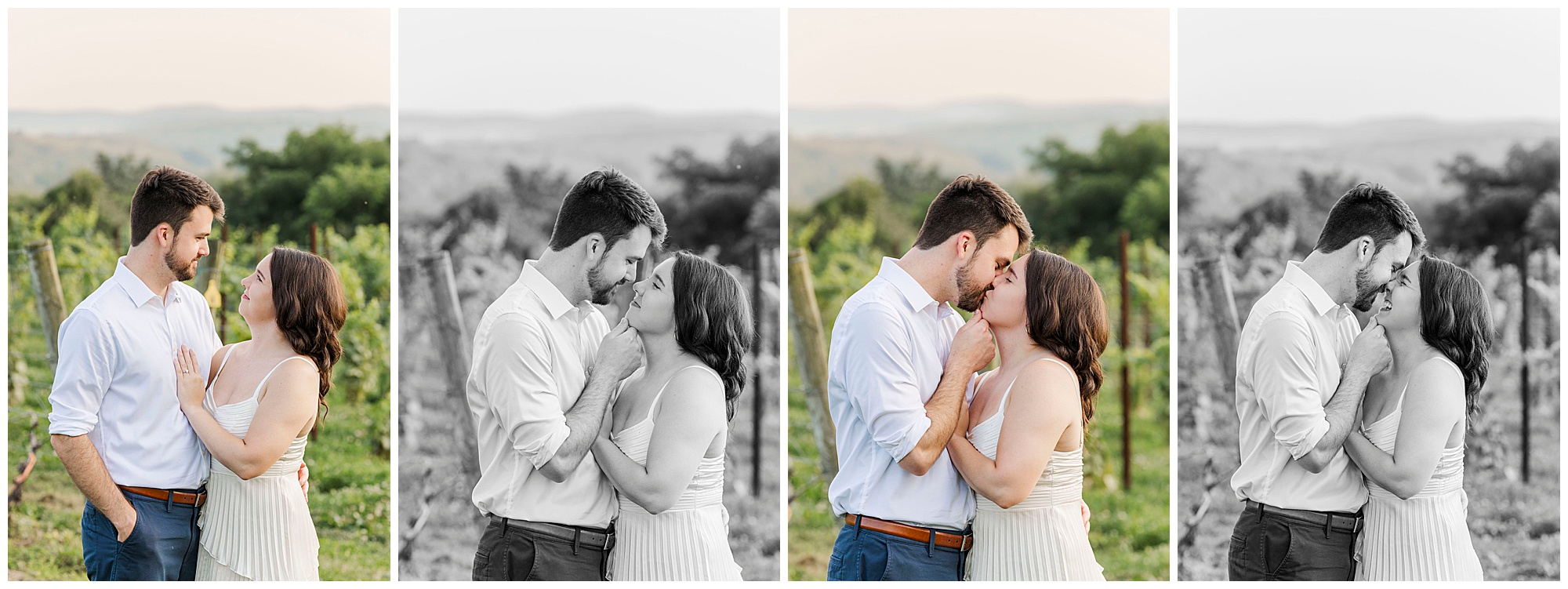 Terrific engagement photos at millbrook winery