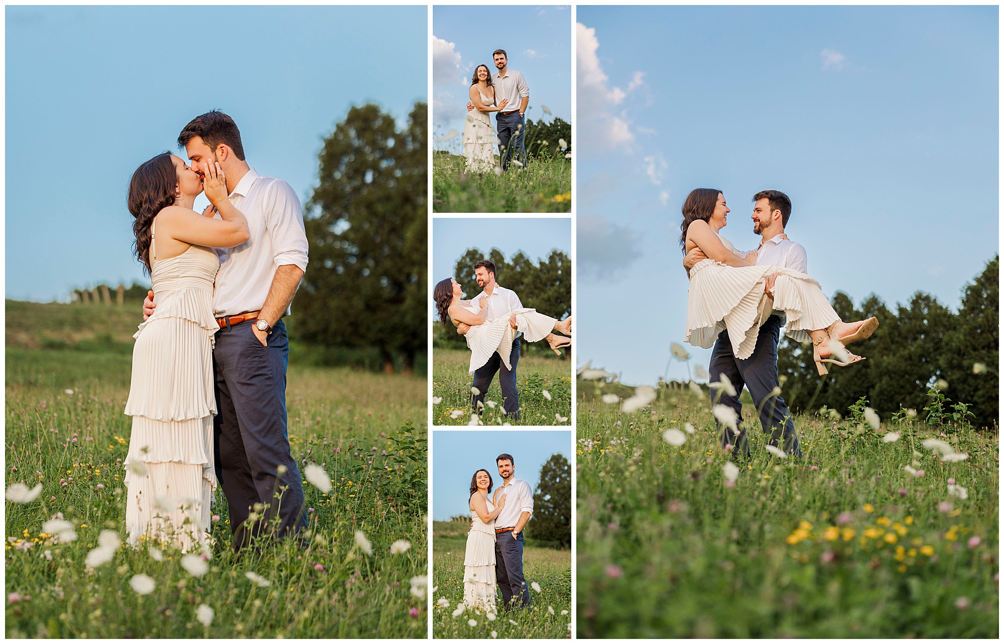 Charming engagement photos at millbrook winery