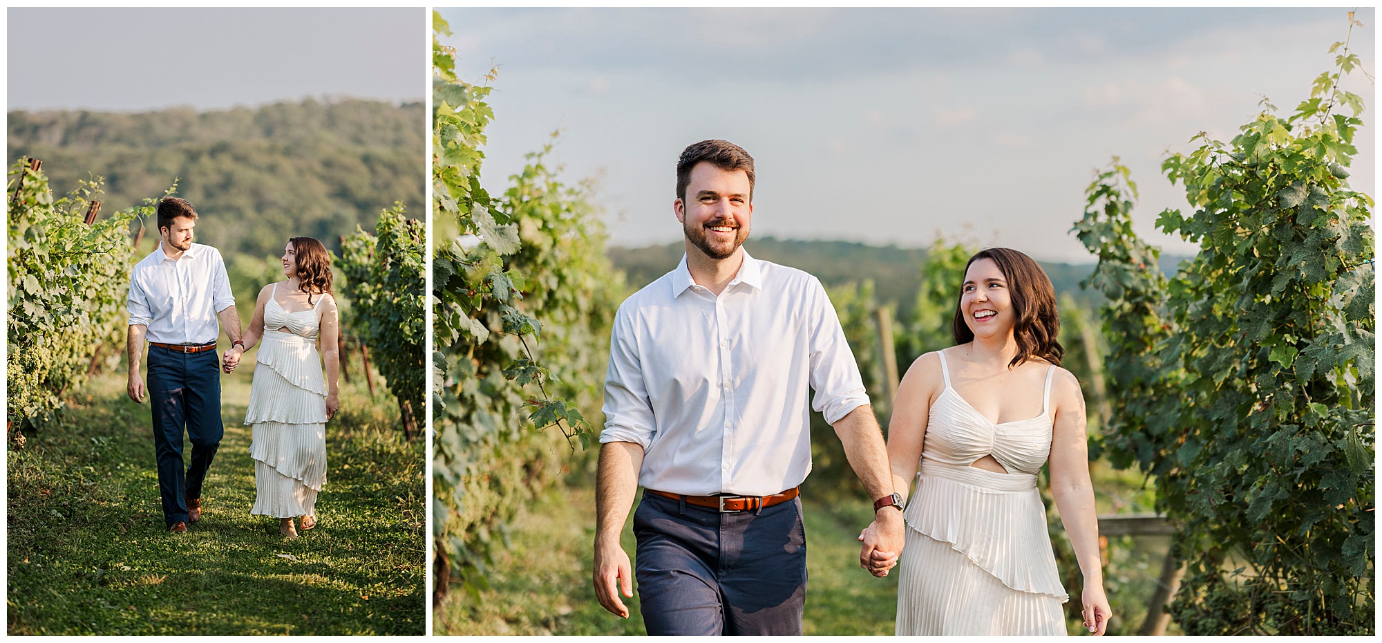 Sweet engagement photos at millbrook winery