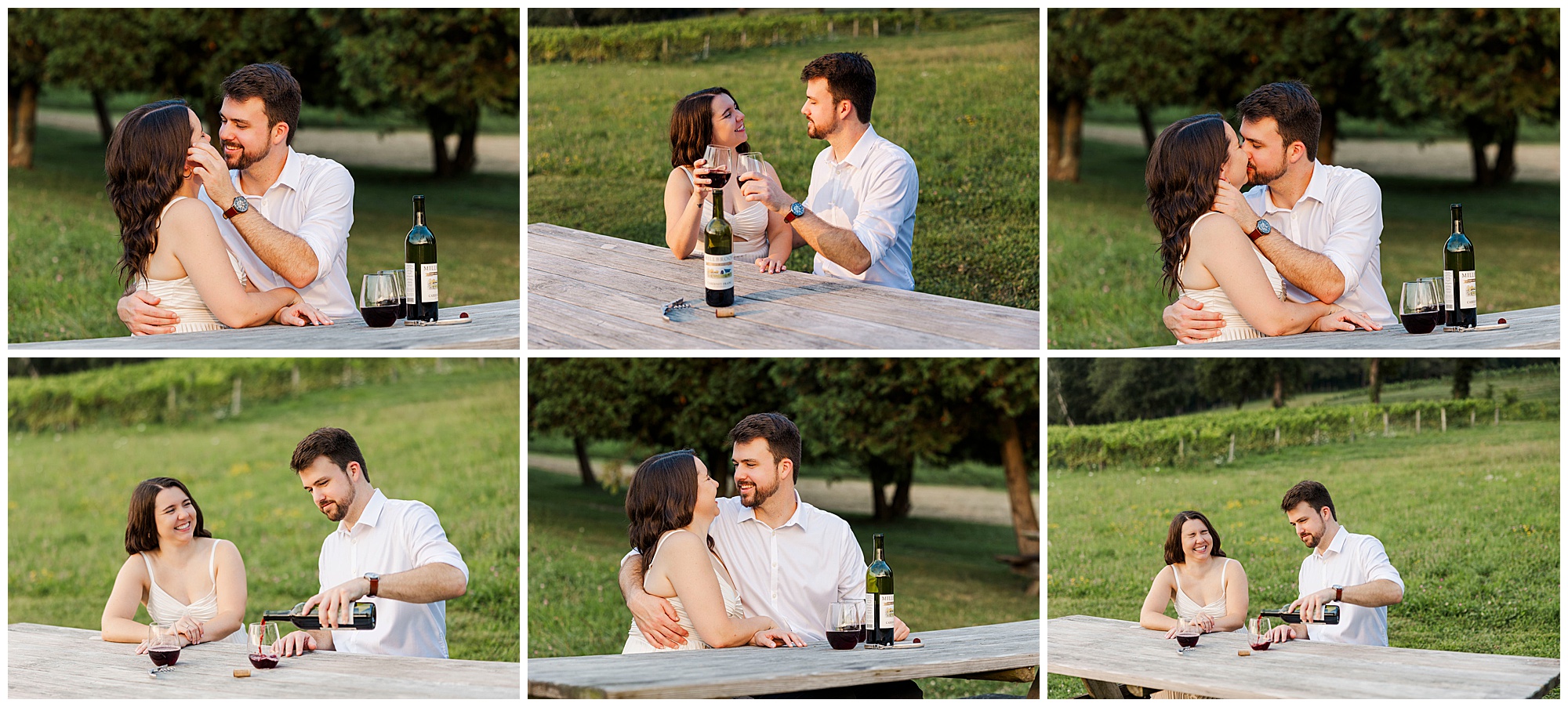 Flawless engagement photos at millbrook winery