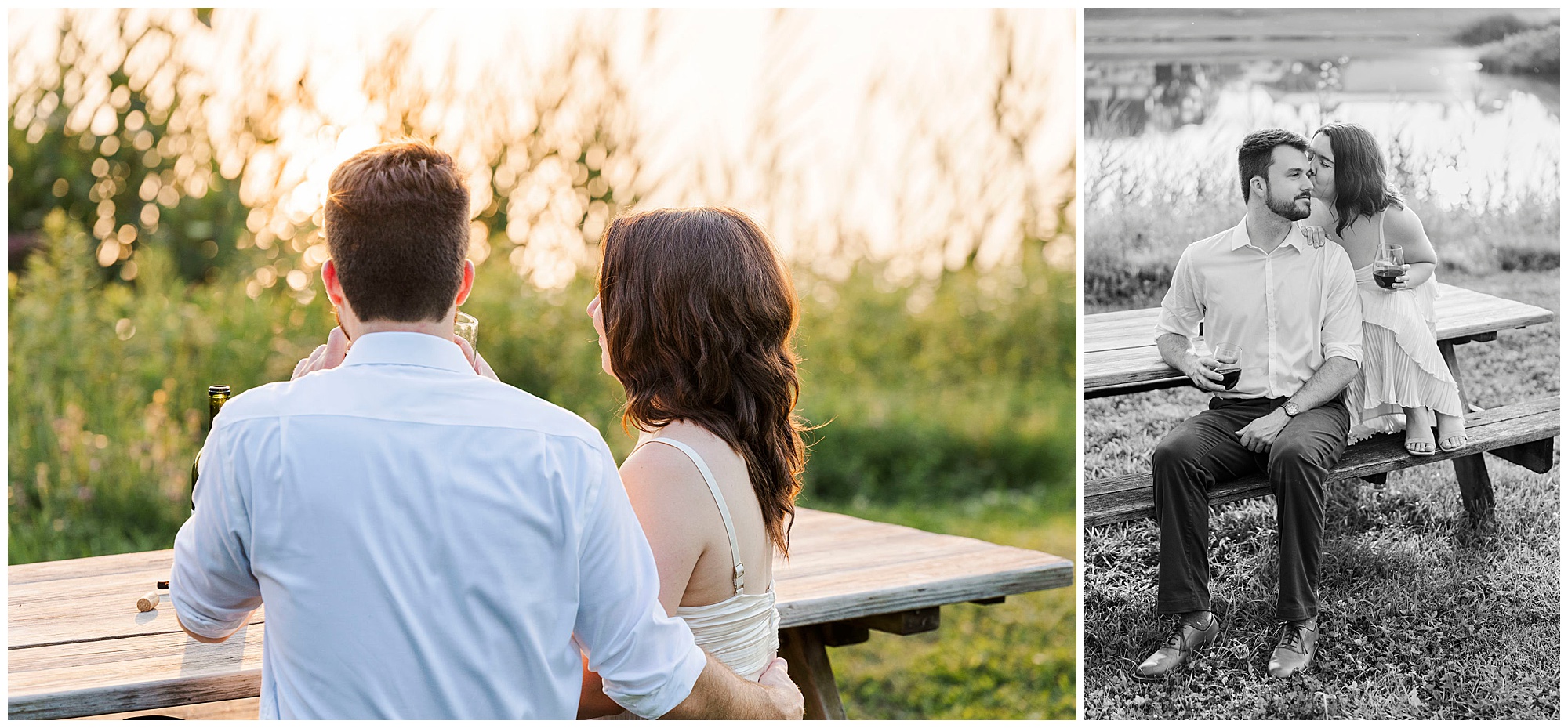 Breathtaking engagement photos at millbrook winery