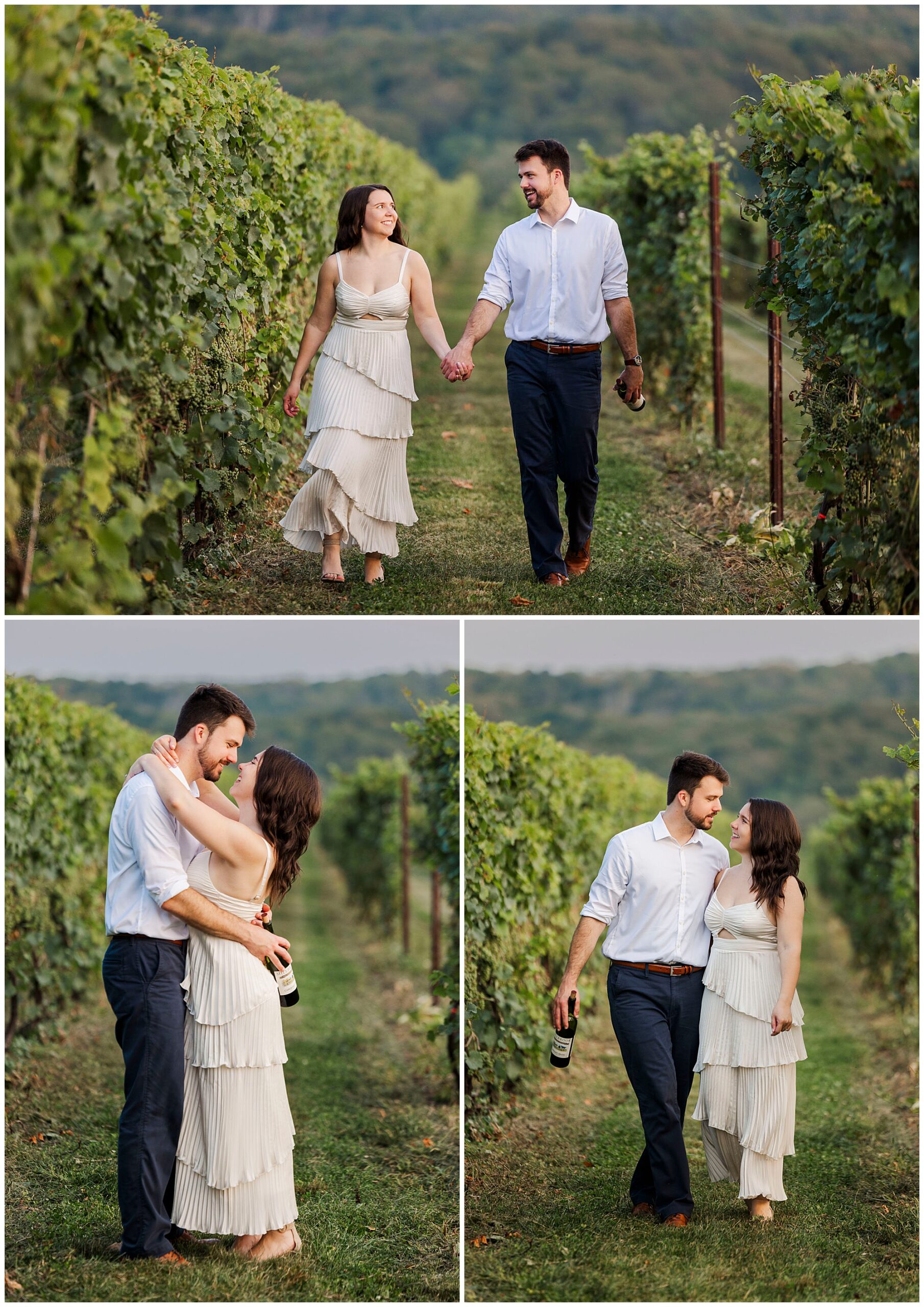 Iconic engagement photos at millbrook winery