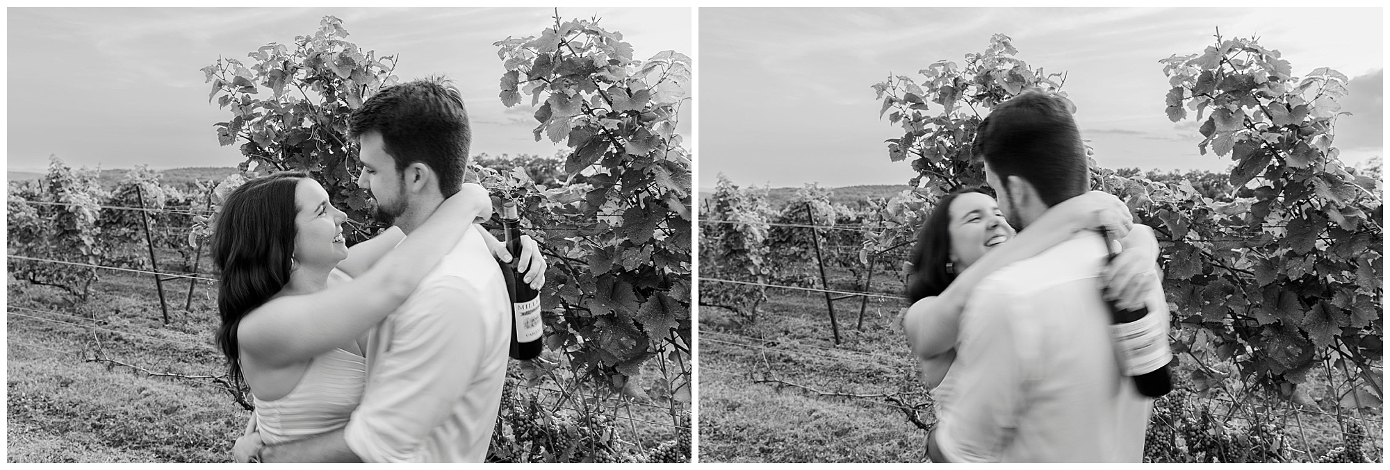 Gorgeous engagement photos at millbrook winery