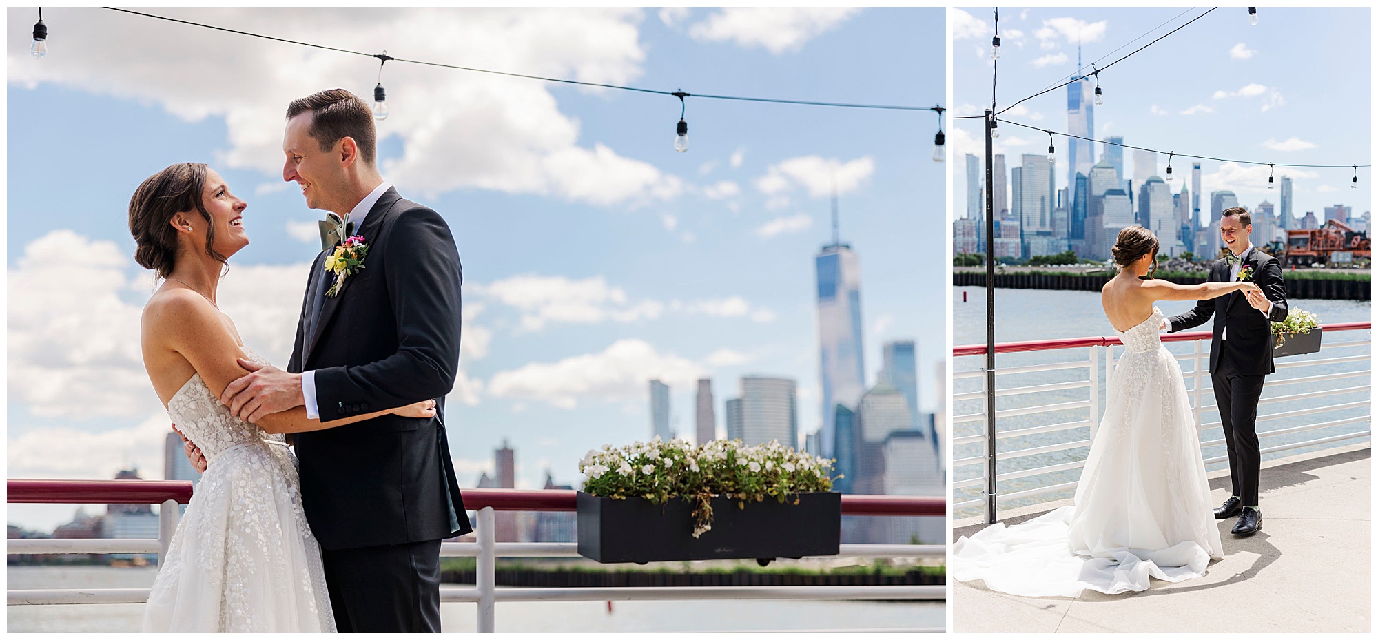 Iconic jersey city wedding at battello