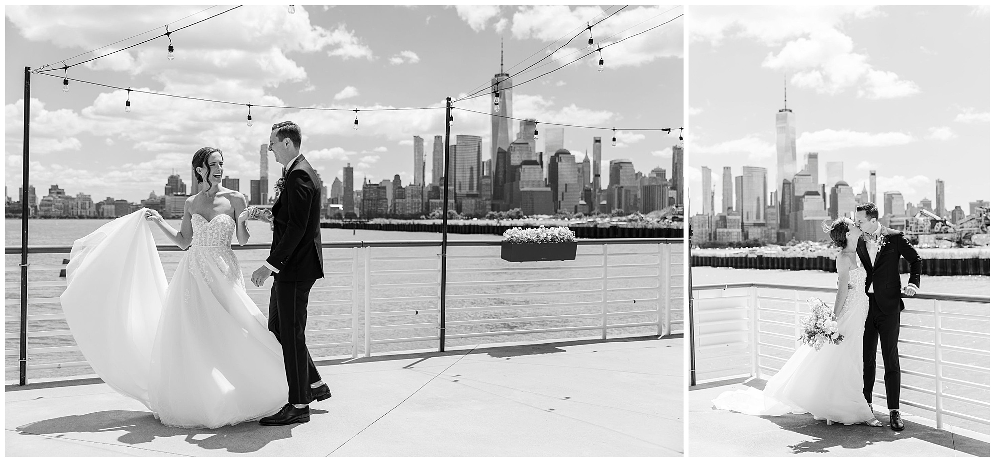 Vibrant jersey city wedding at battello