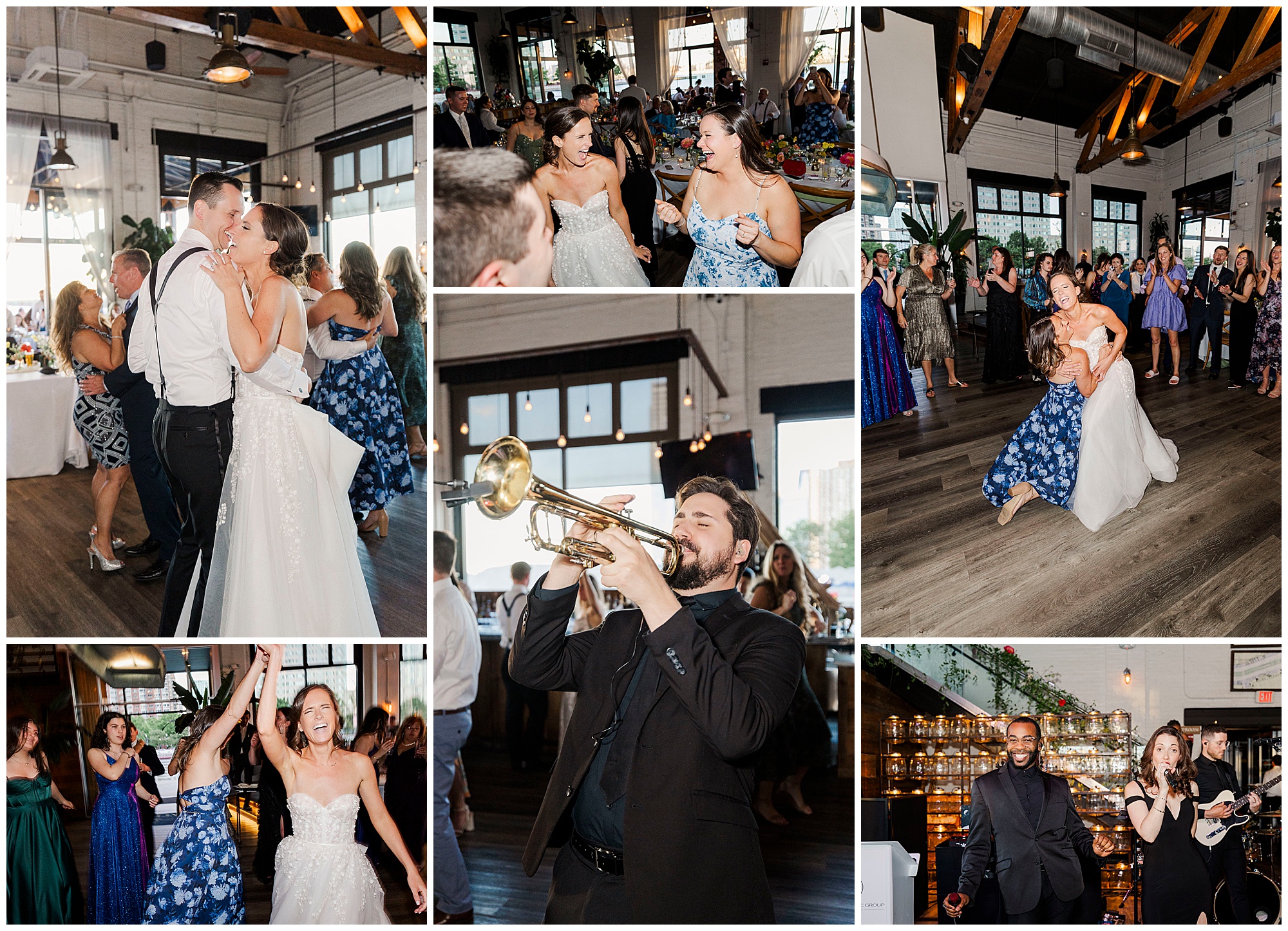 Vibrant battello wedding in jersey city