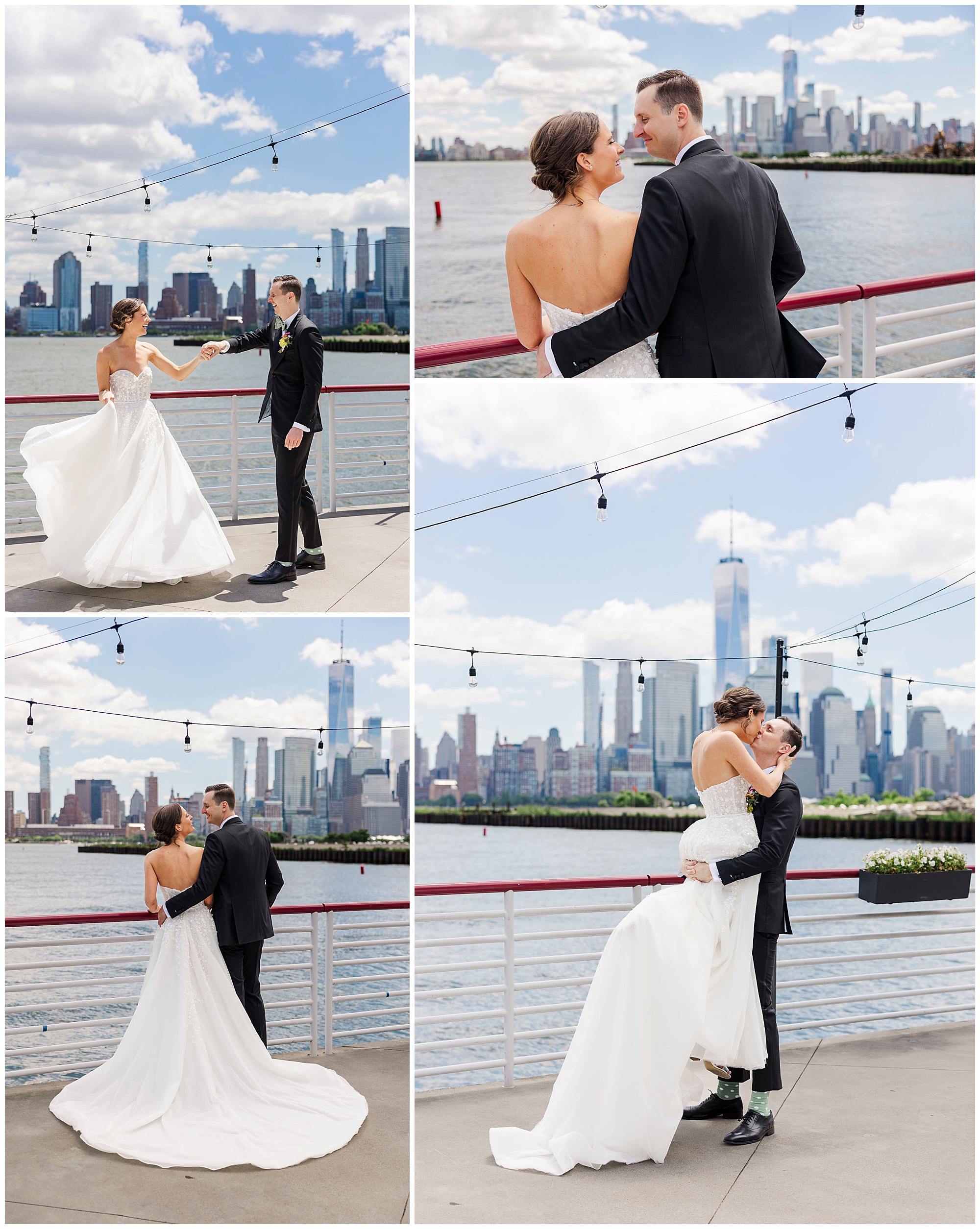 Fun jersey city wedding at battello