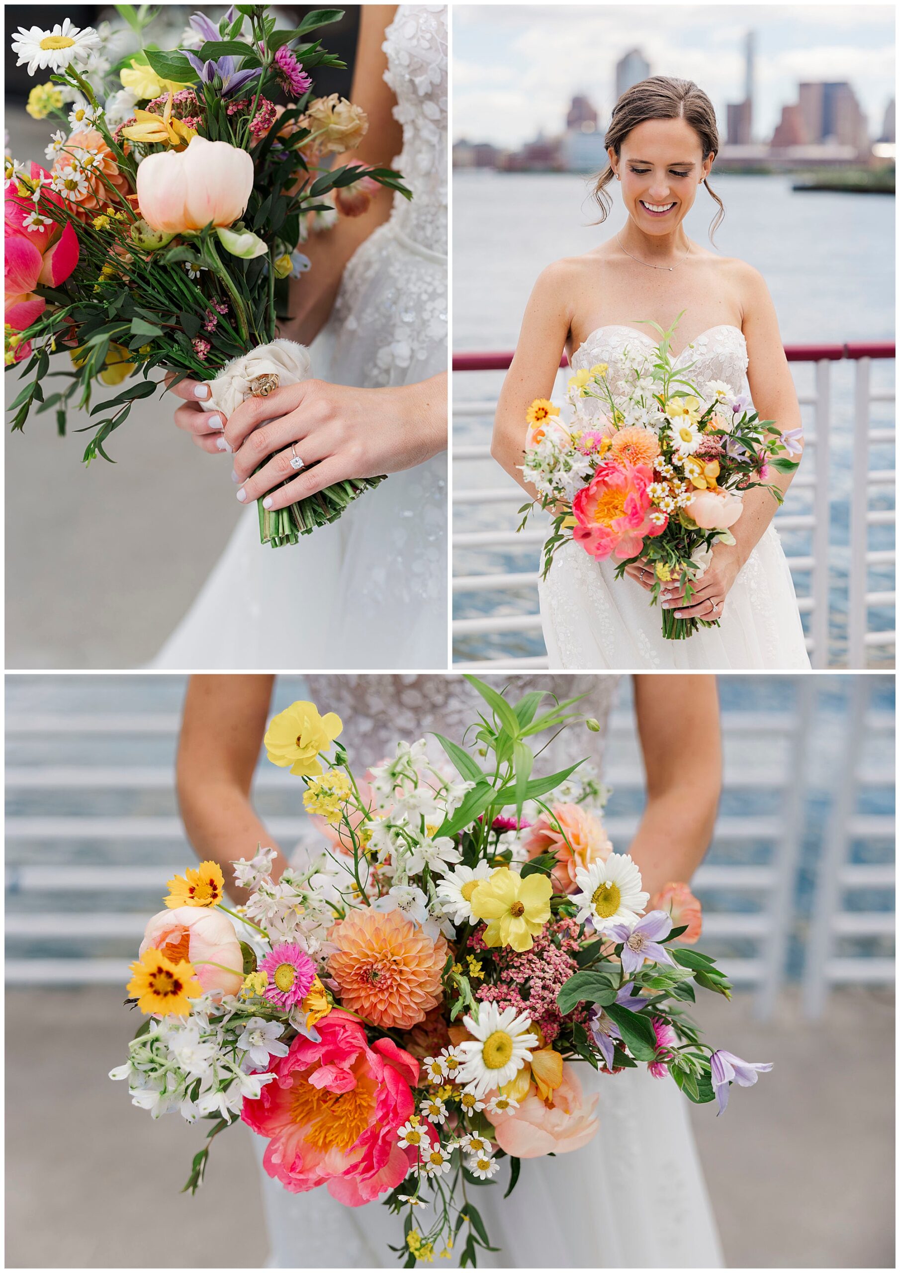 Candid jersey city wedding at battello