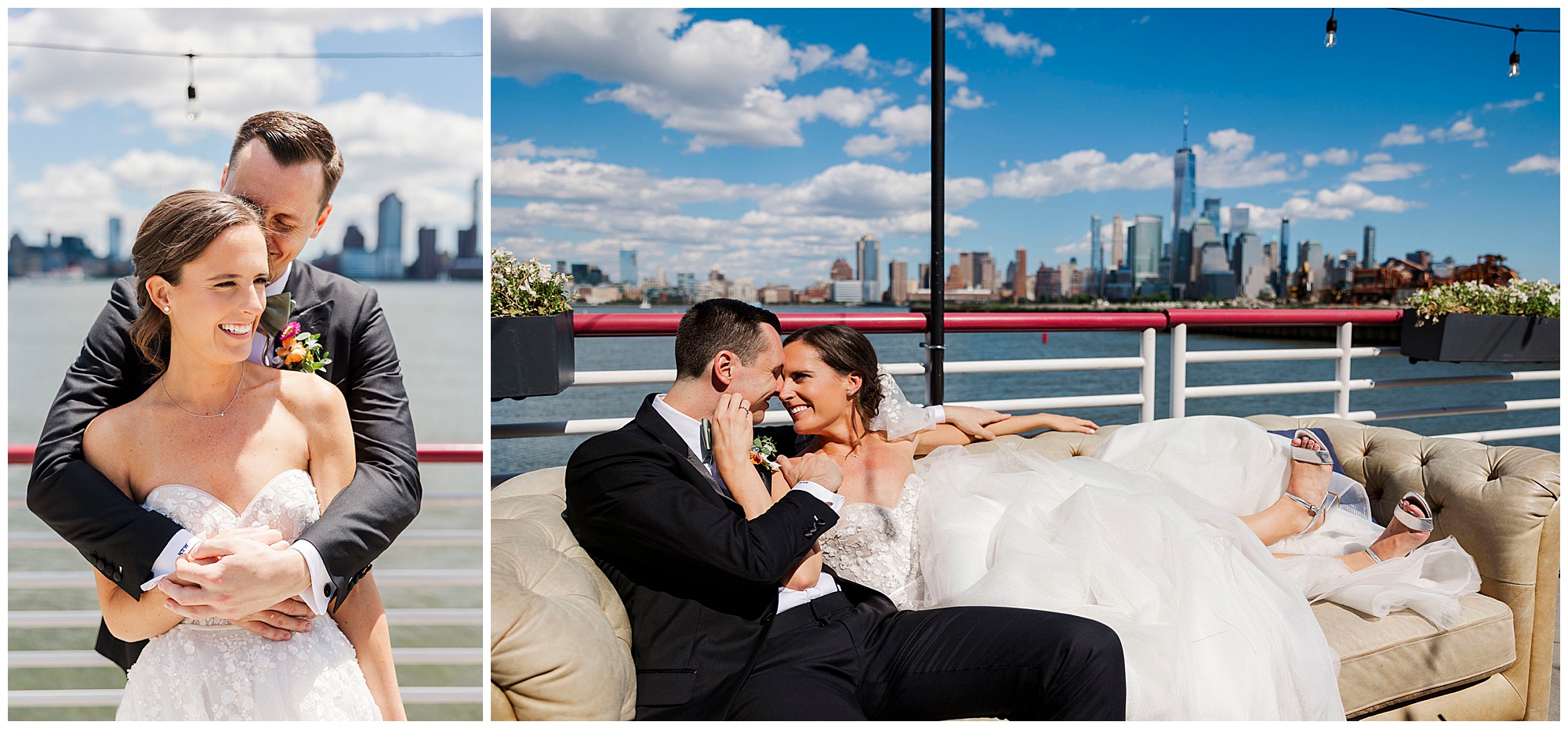 Romantic jersey city wedding at battello