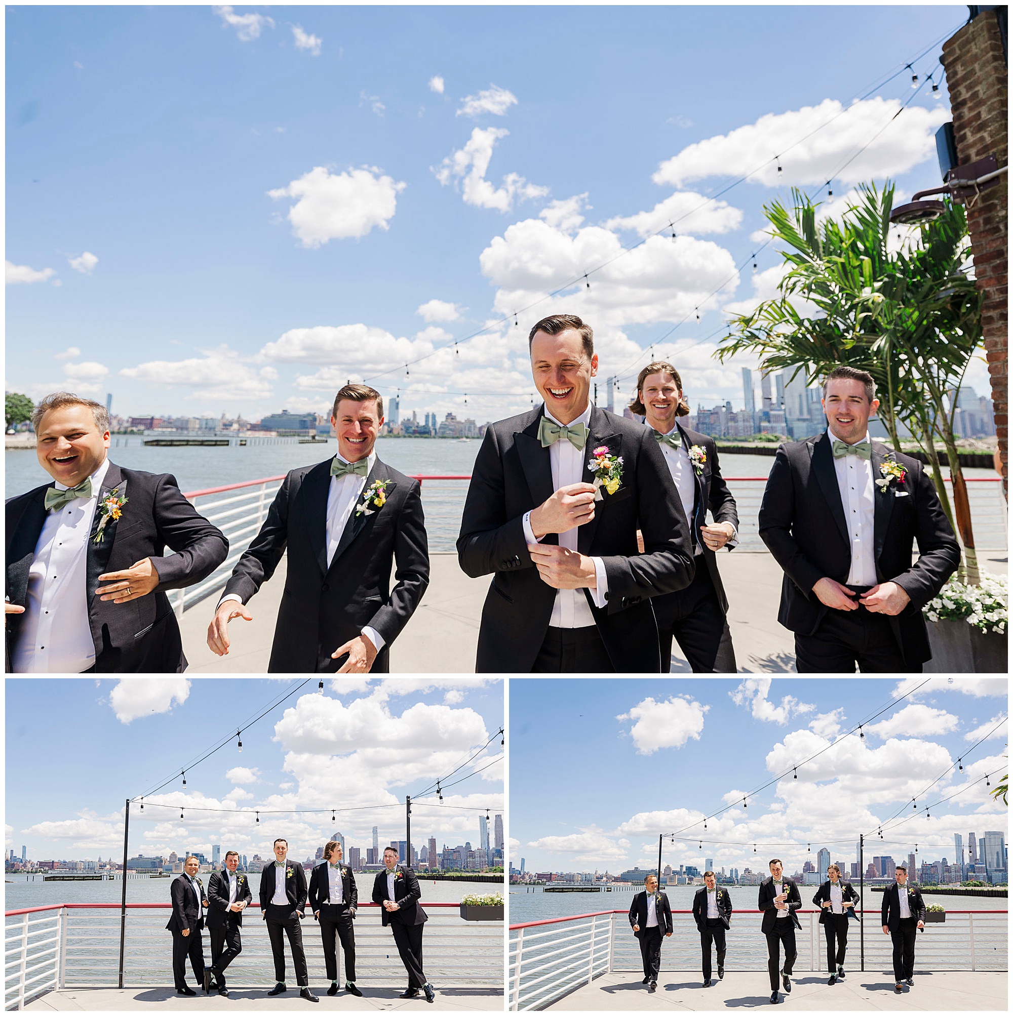 Trendy battello wedding in jersey city