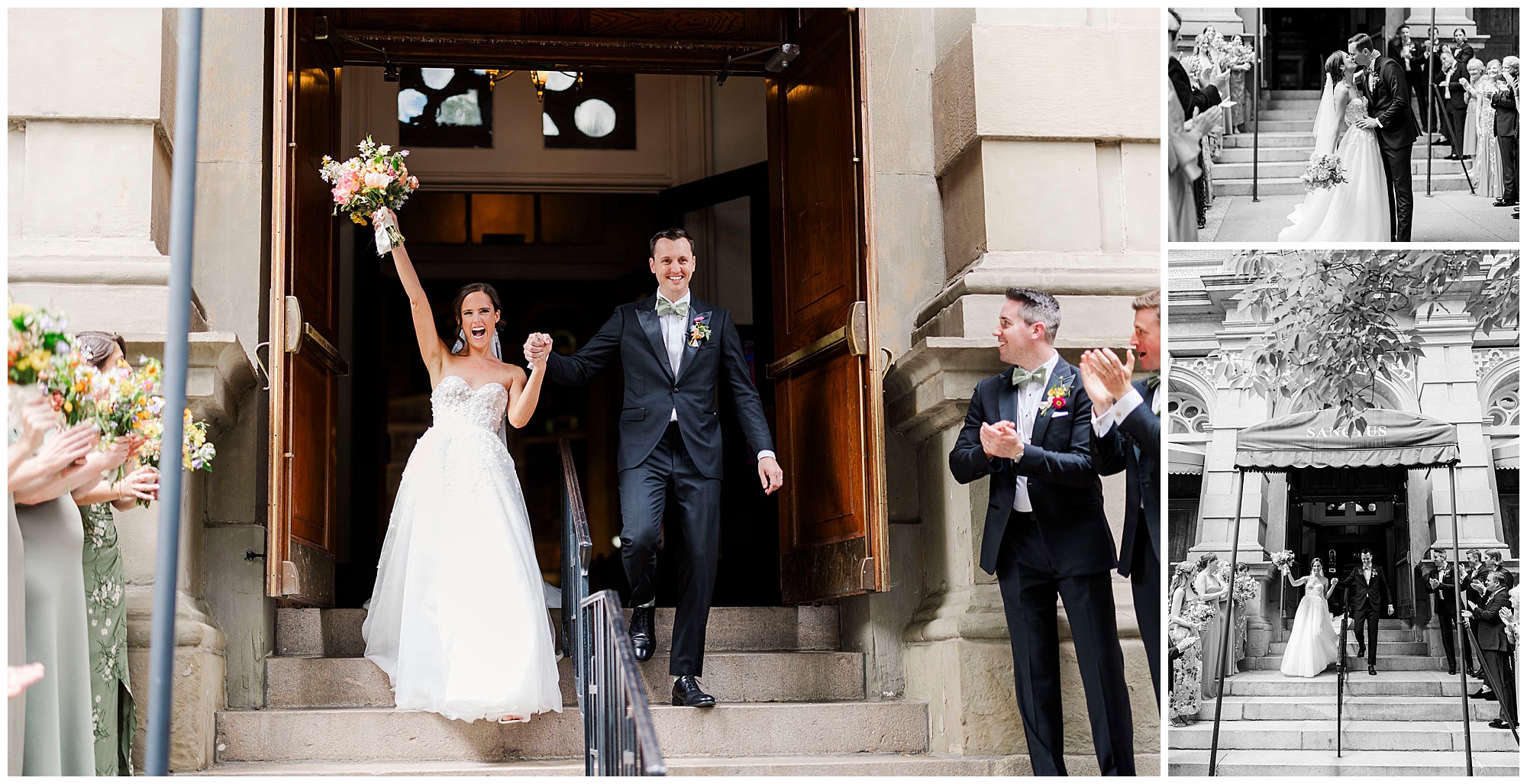 Stylish battello wedding in jersey city