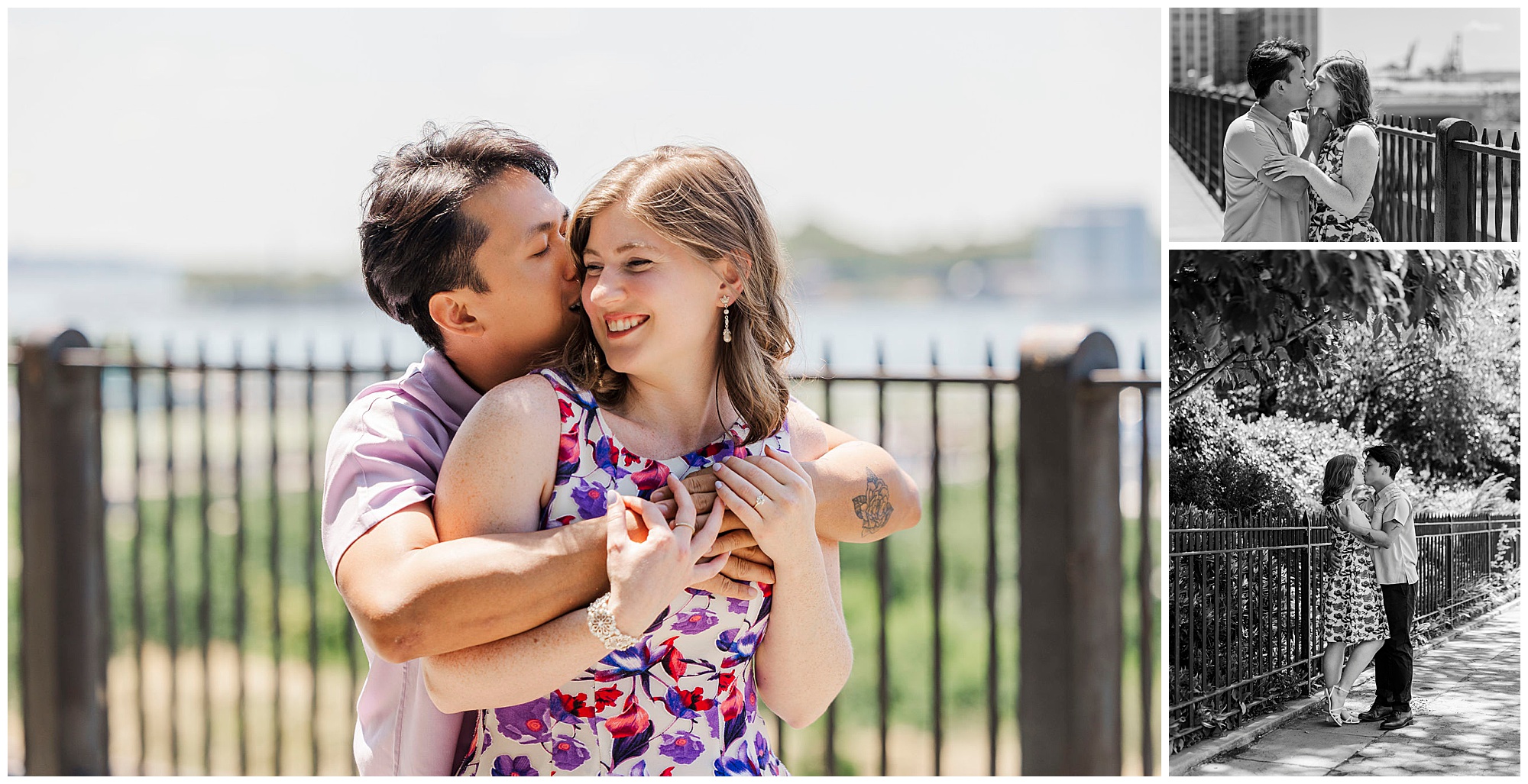 Joyful brooklyn heights engagement session