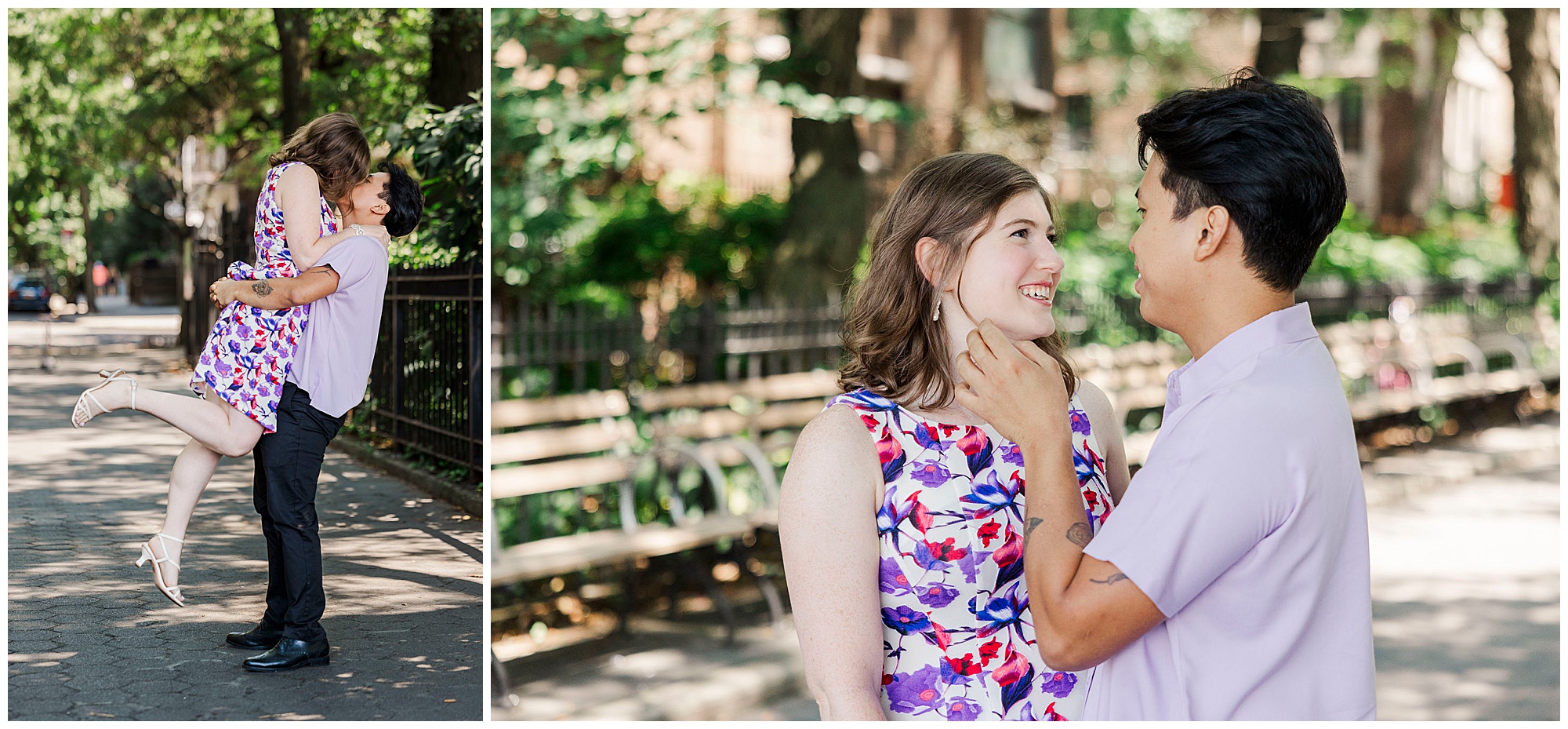 Iconic brooklyn heights engagement session