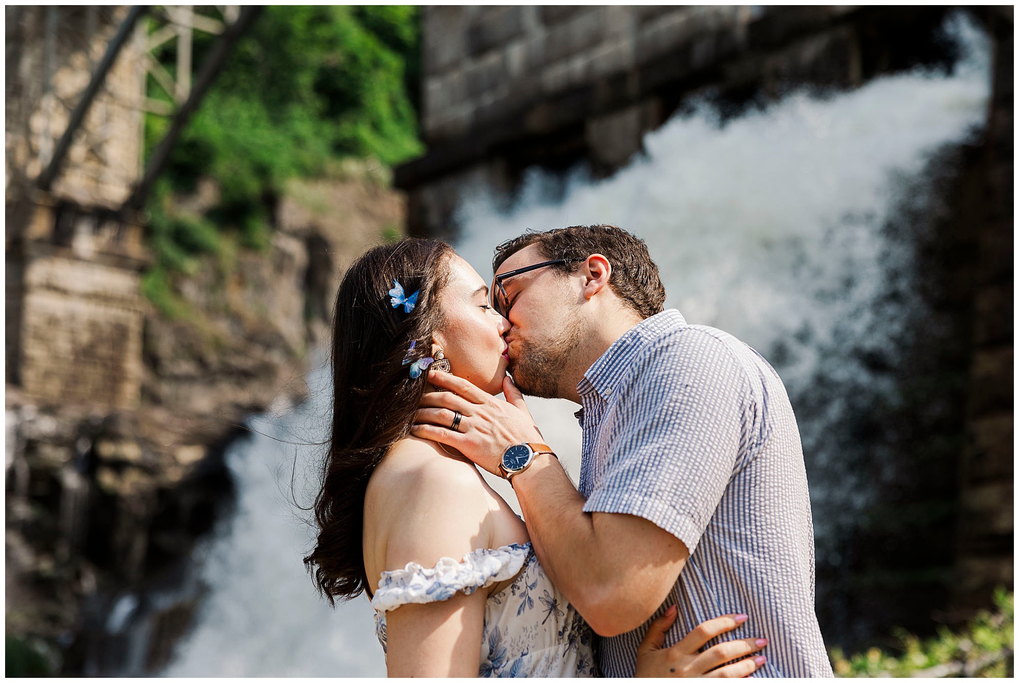 Whimsical engagement session at croton gorge park