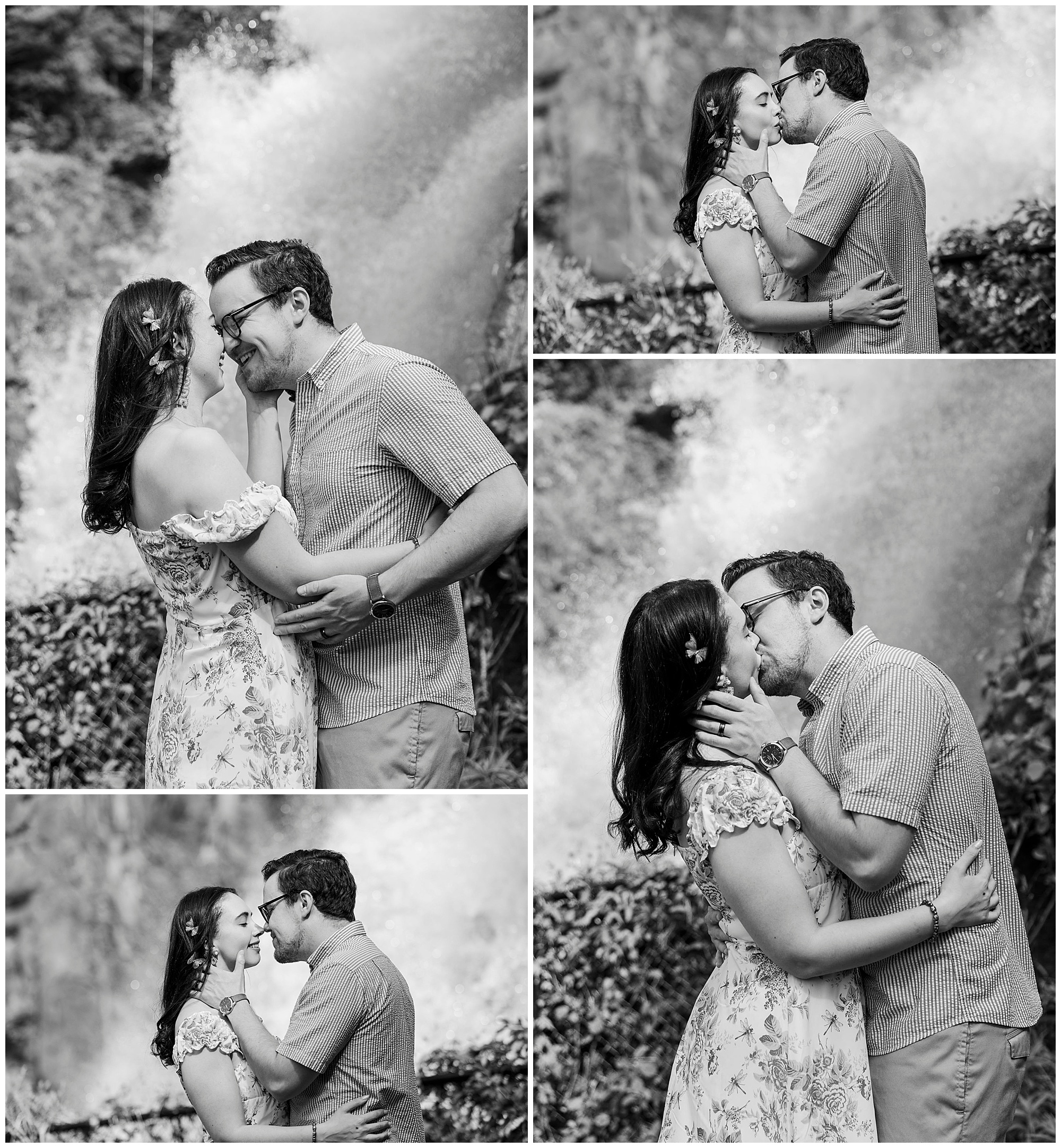 Candid engagement session at croton gorge park