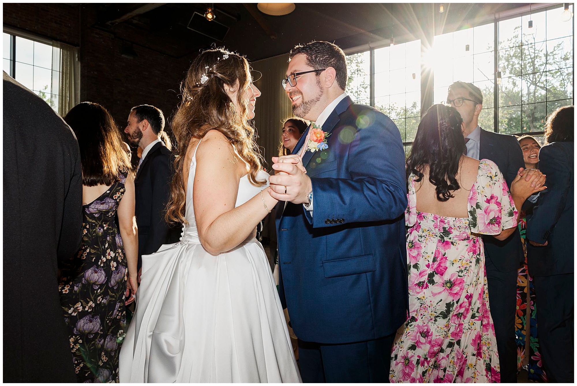 Striking roundhouse wedding in beacon, ny